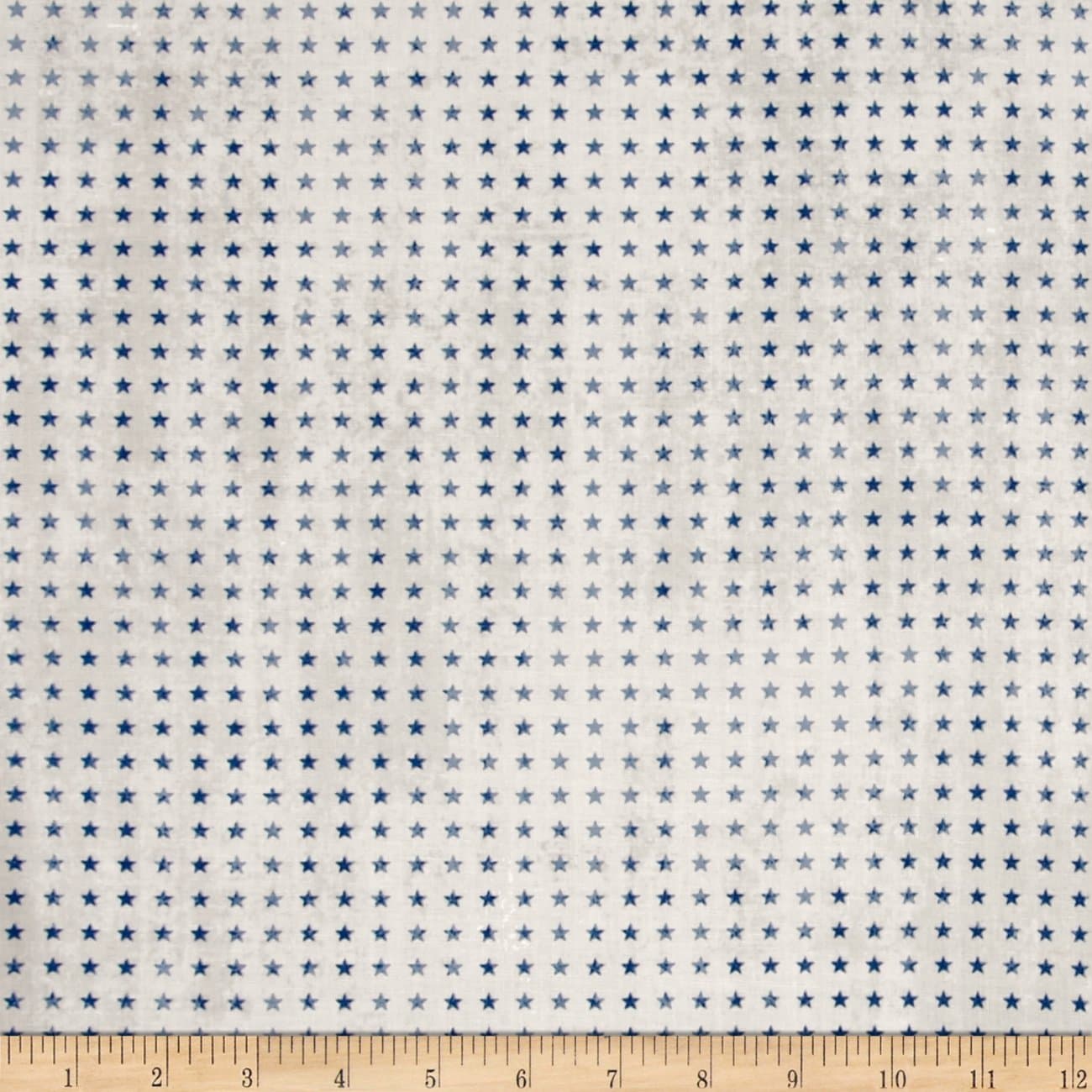 Eclectic Elements Correspondence-Tim Holtz 45 100% Cttn D/R-Tiny Stars - Blue