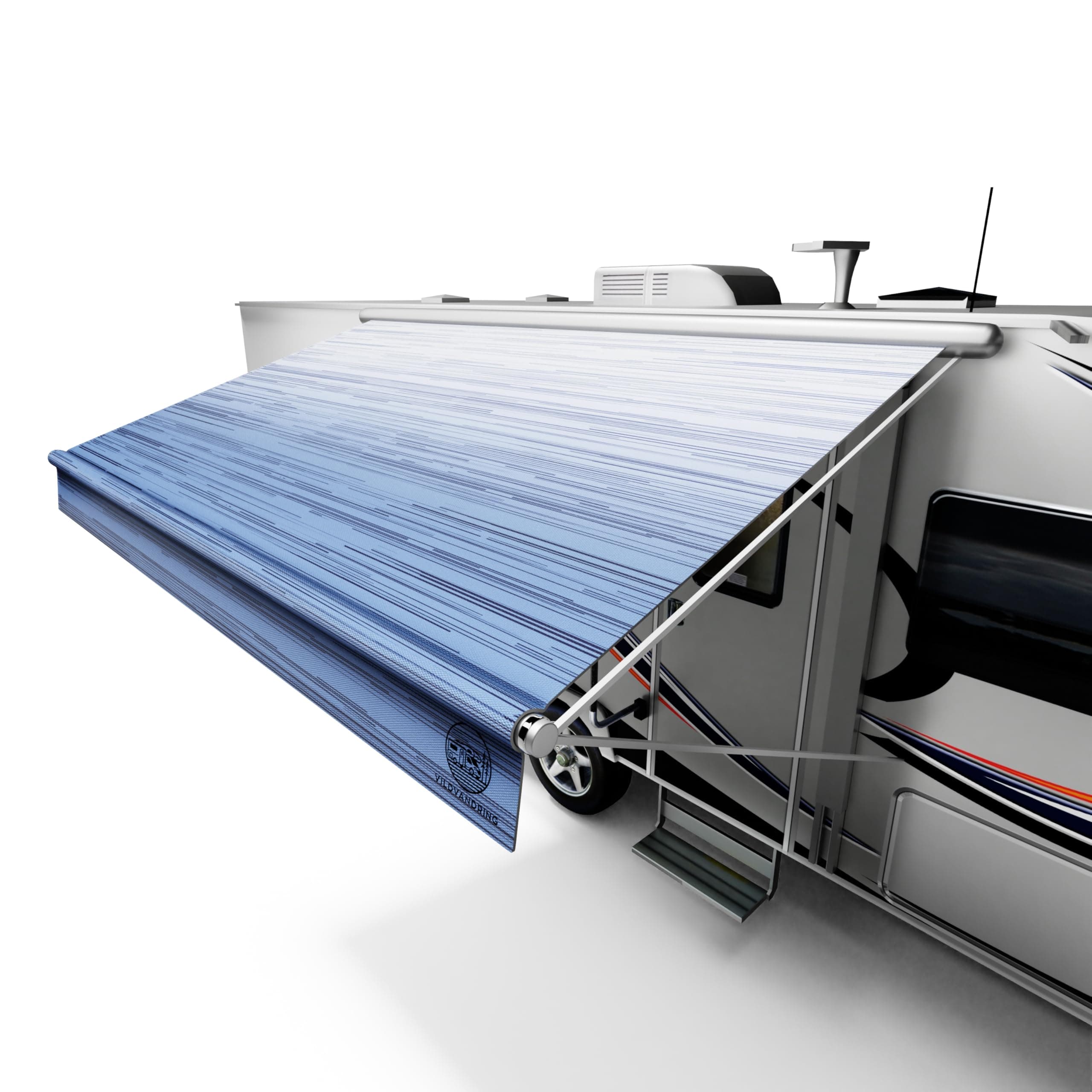 RV Awning Fabric Replacement 11ft – RV Canopy Replacement, 19.5oz Heavy-Duty Heat-Sealed Vinyl, UV-Resistant, Weatherproof, Sunproof, Fits Electric & Manual RV Awnings, Perfect for RVs, Camper Trailer