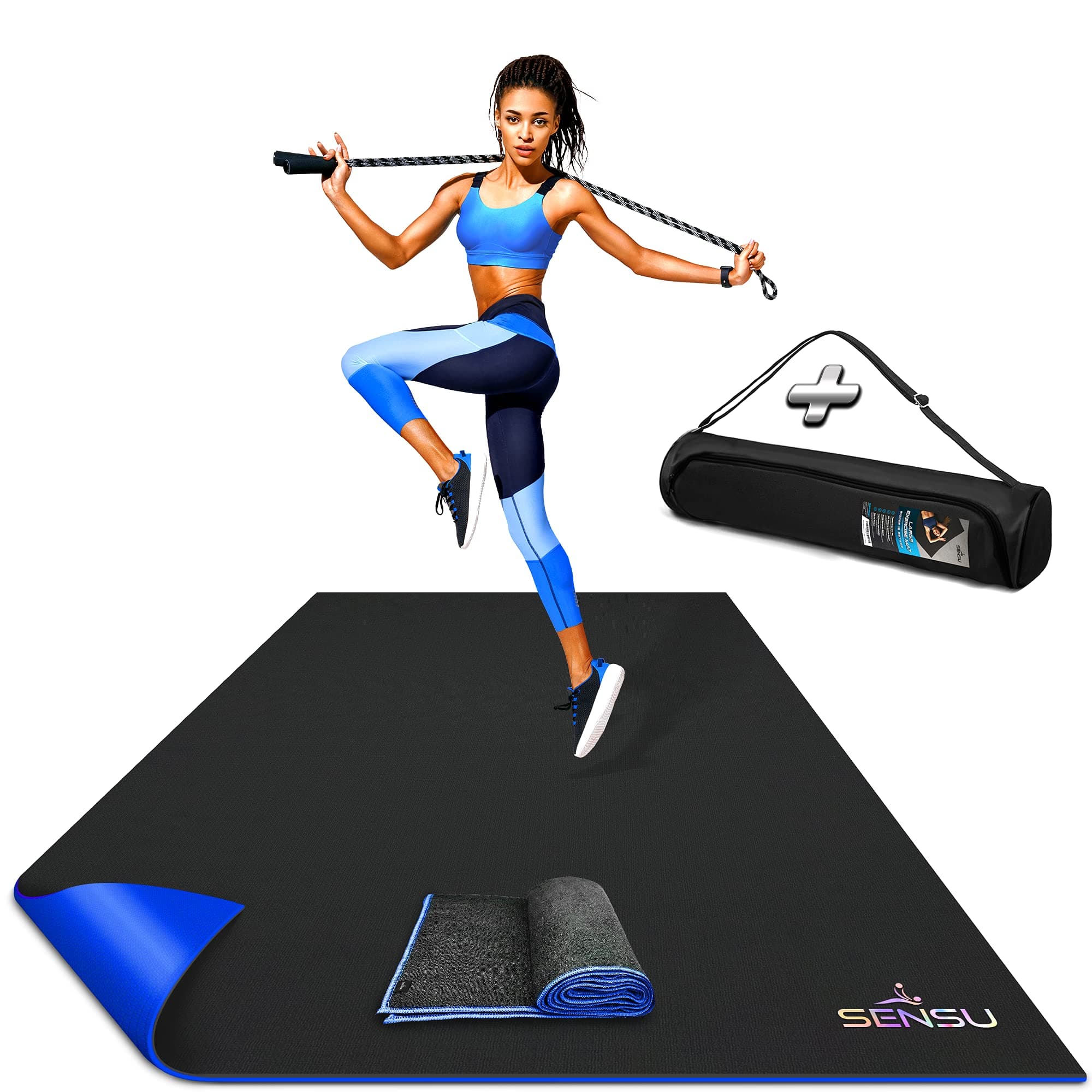Sensu Large Exercise Mat      Size: 7 x 5 ft