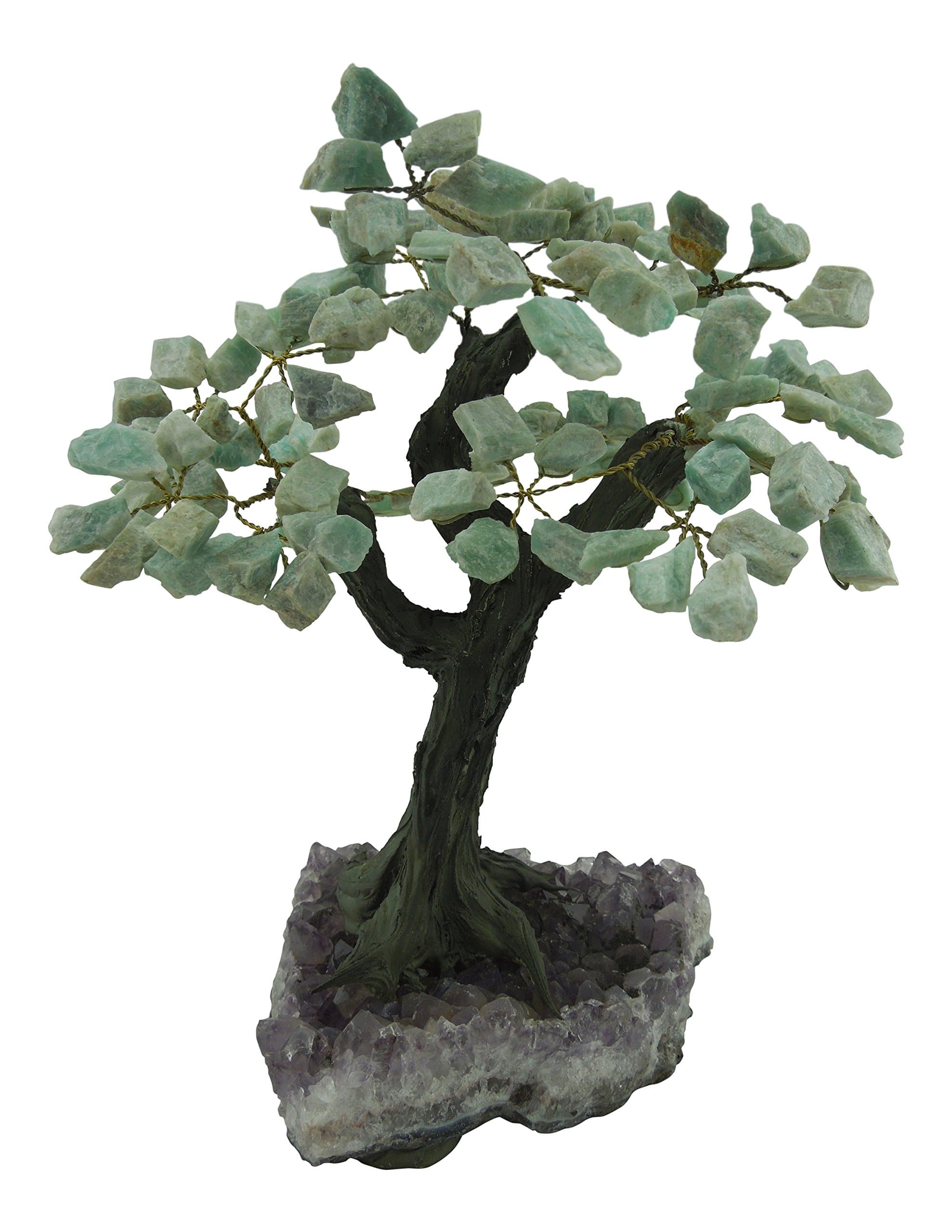 CARLIN Gifts Amazonite Gemstone Tree - L - 8" H