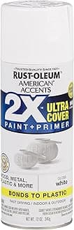 Rust-Oleum 327874 American Accents Spray Paint, 12 Ounce, Gloss White