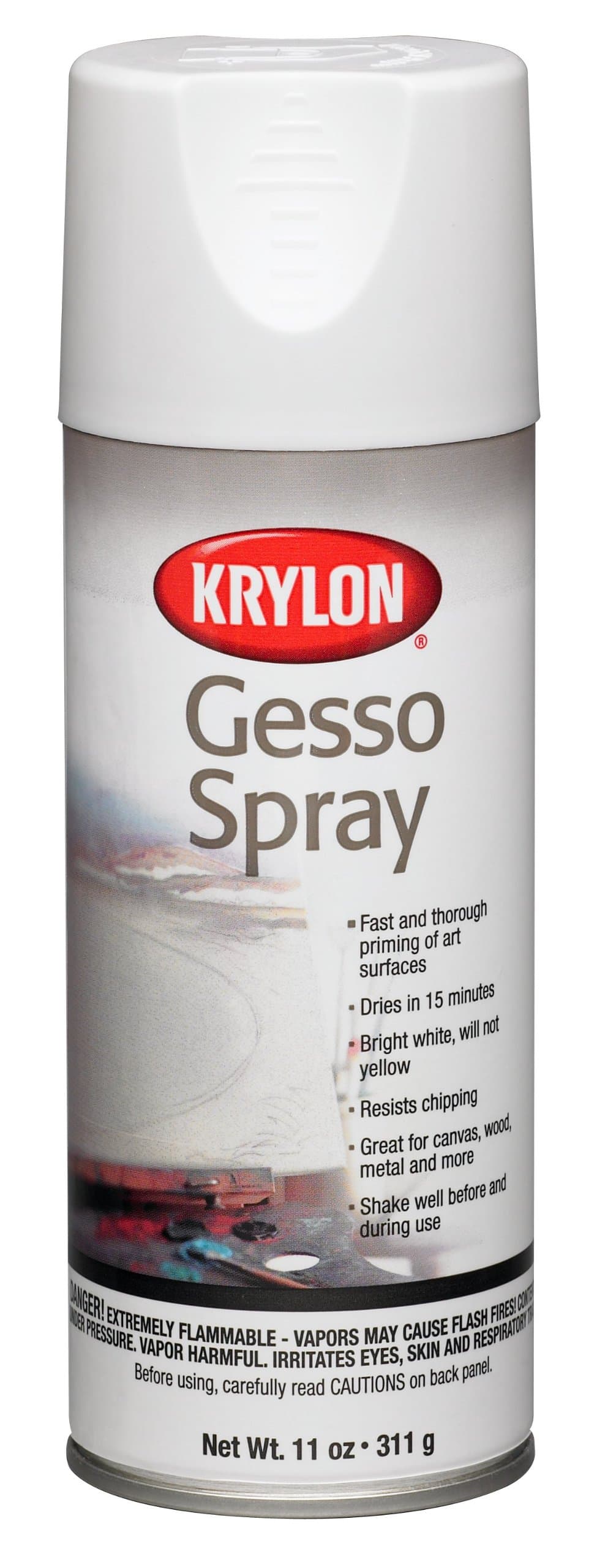 Krylon White Gesso Spray, 11 oz.
