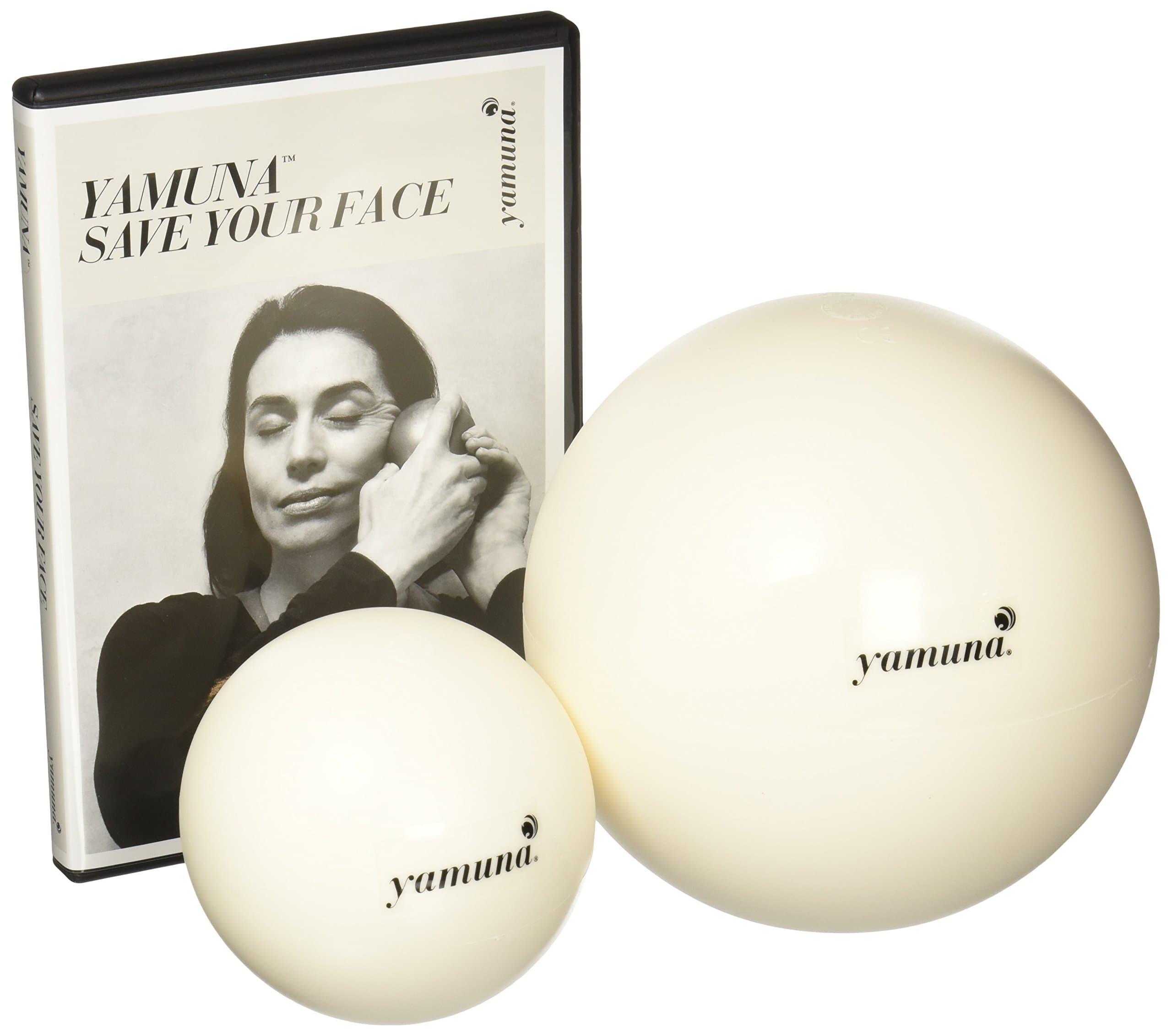 - Yamuna Body Rolling Save Your Face Kit – Exercise Ball & Massage Tools to Stimulate Bone, Activate Muscles, Boost Circulation, Tone, Reverse Gravity Effects for Youthful Glow