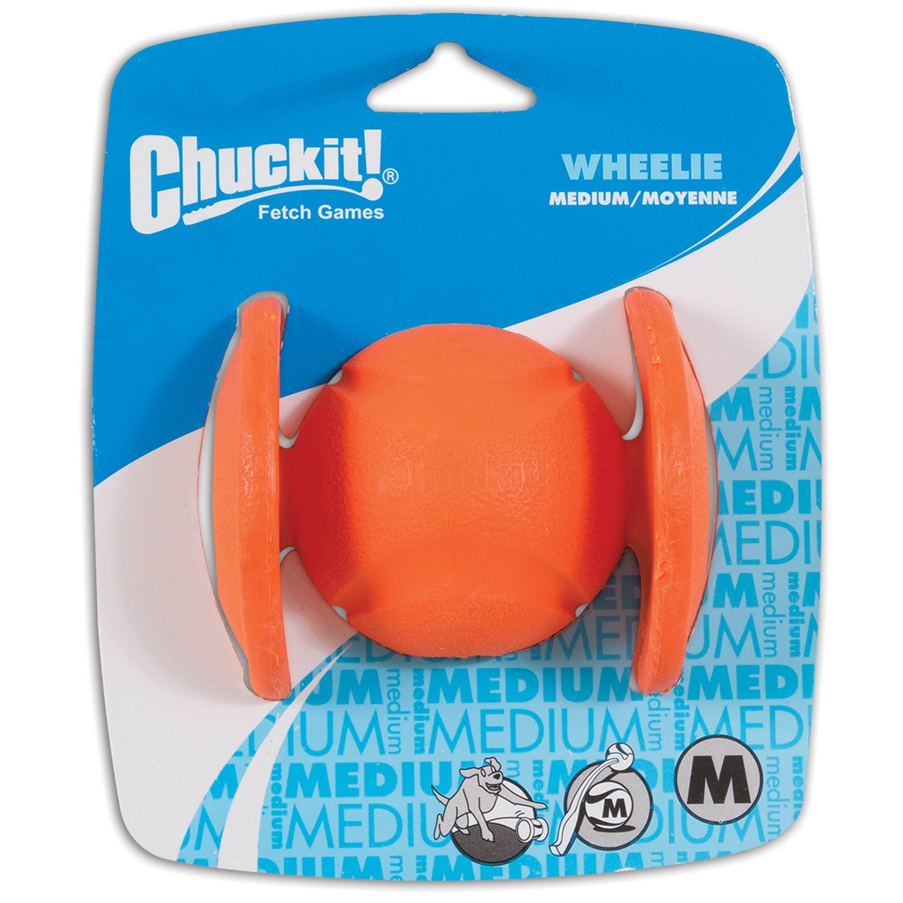 Chuckit! Wheelie Rolling Ball for Dog, Medium