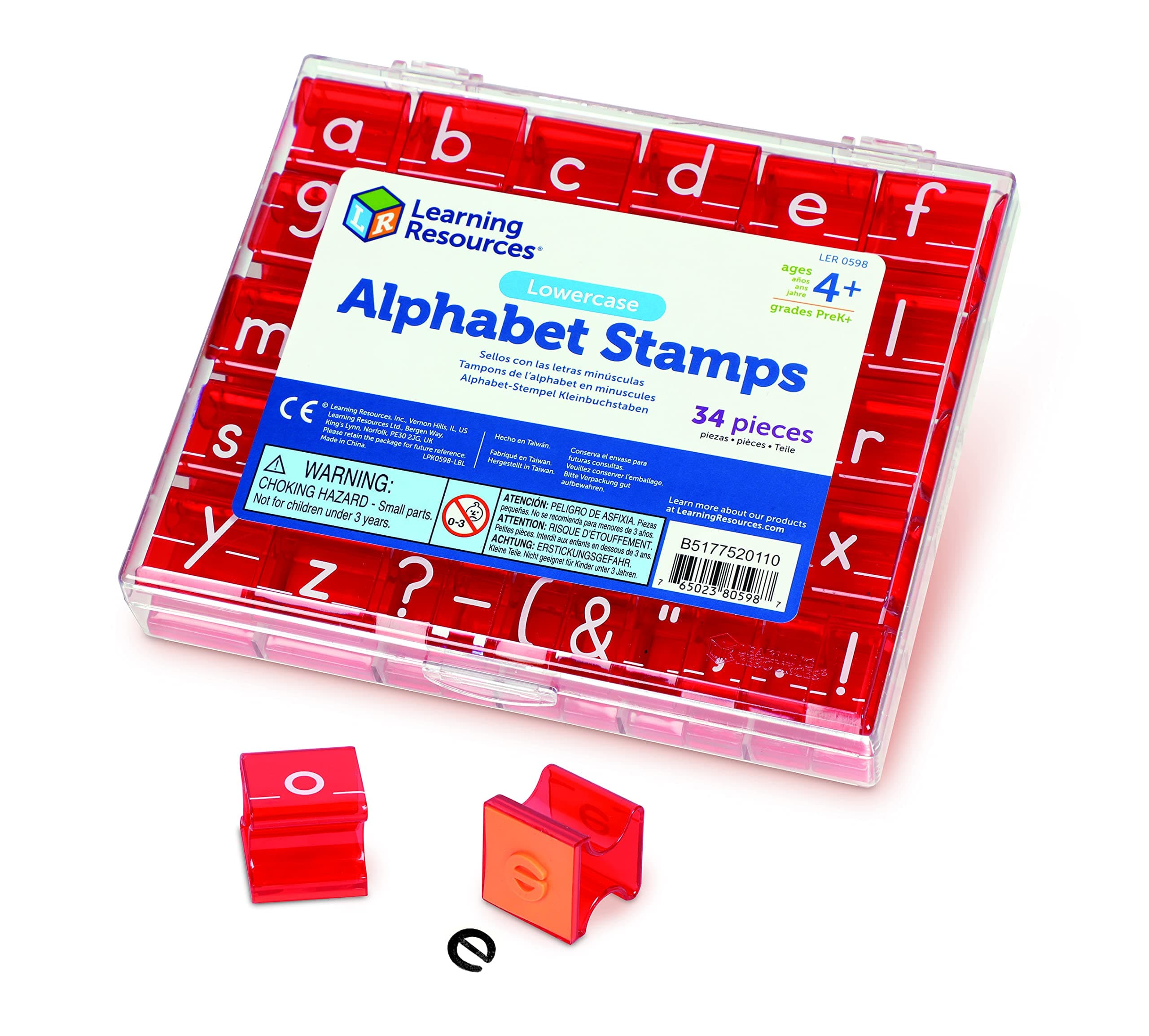 Learning Resources Lowercase Alphabet Stamps Multicoloured