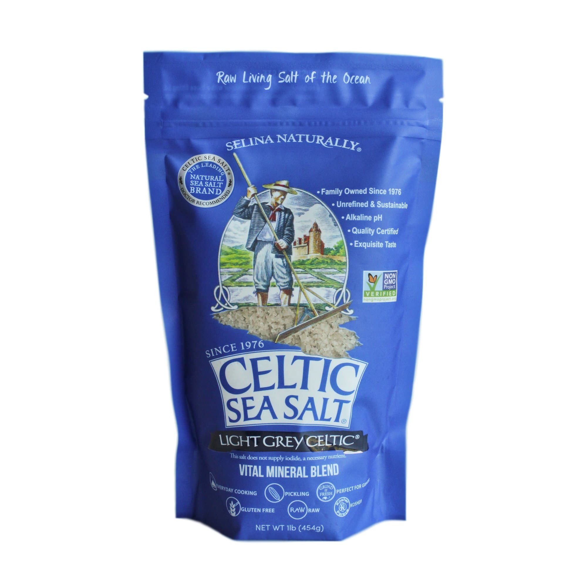 CELTIC SEA SALT Light Grey, 16 Ounce