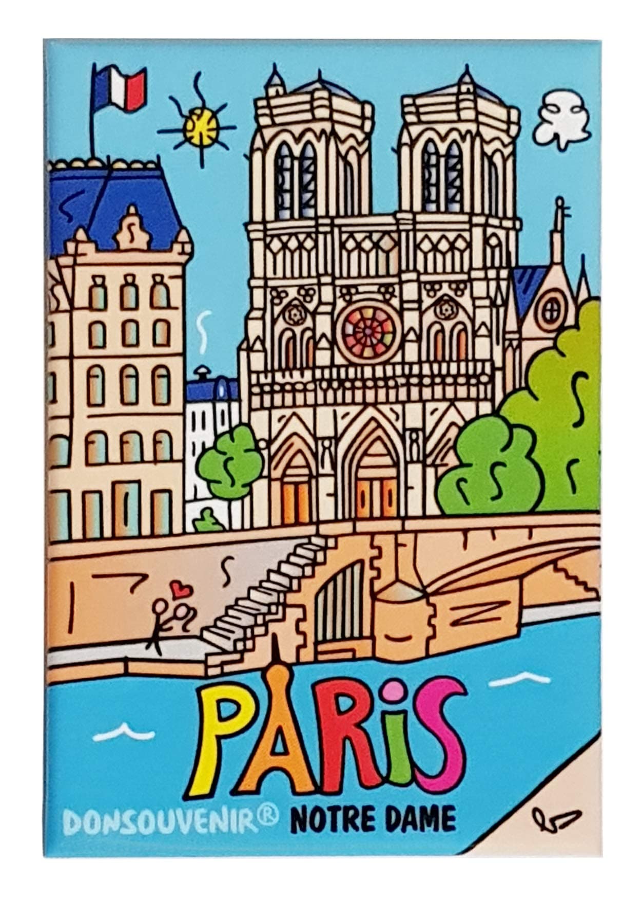 PARIS FRIDGE MAGNET. MODEL: NOTRE DAME PARIS