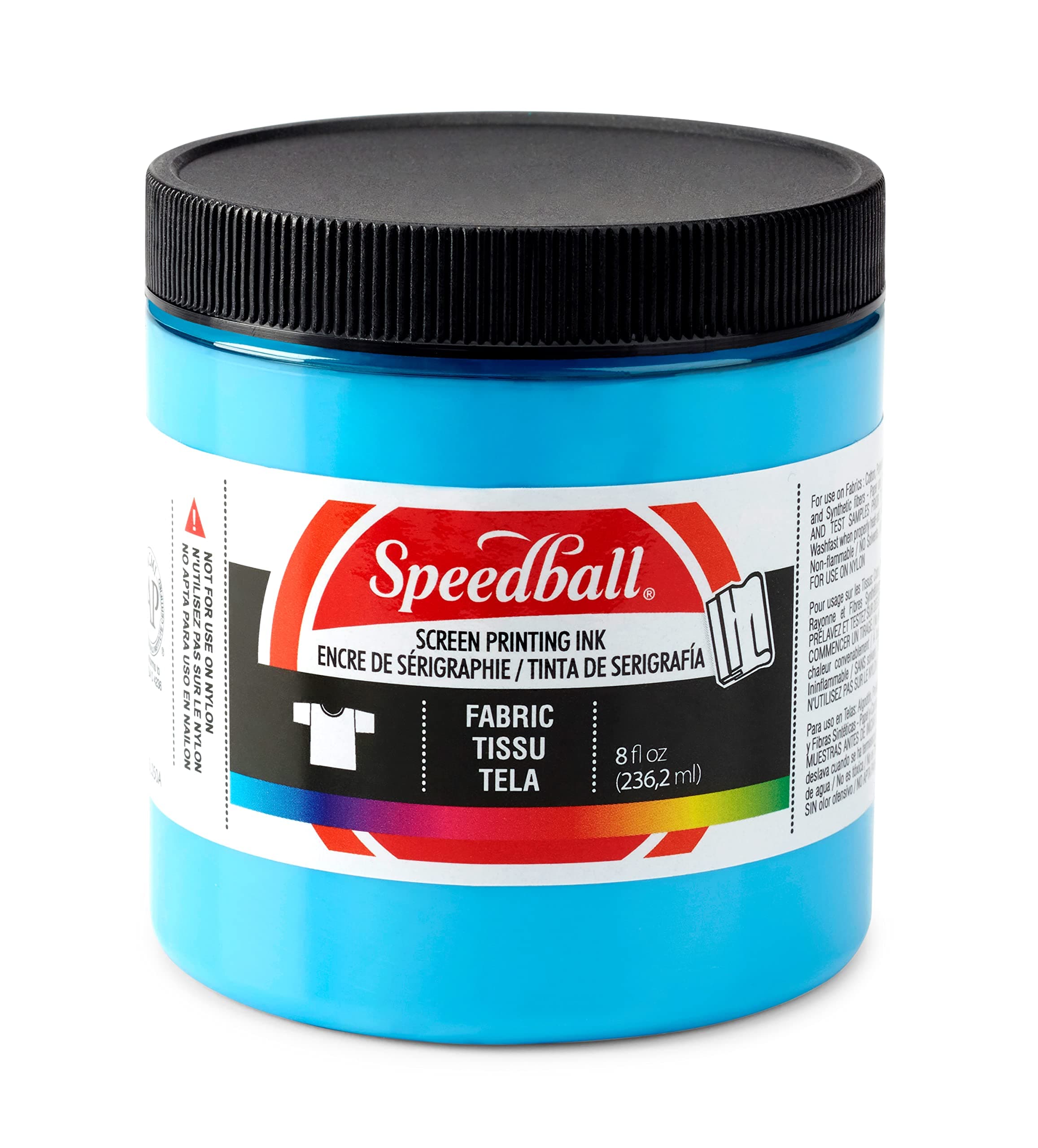 Fabric Screen Printing Ink 8oz-Peacock Blue