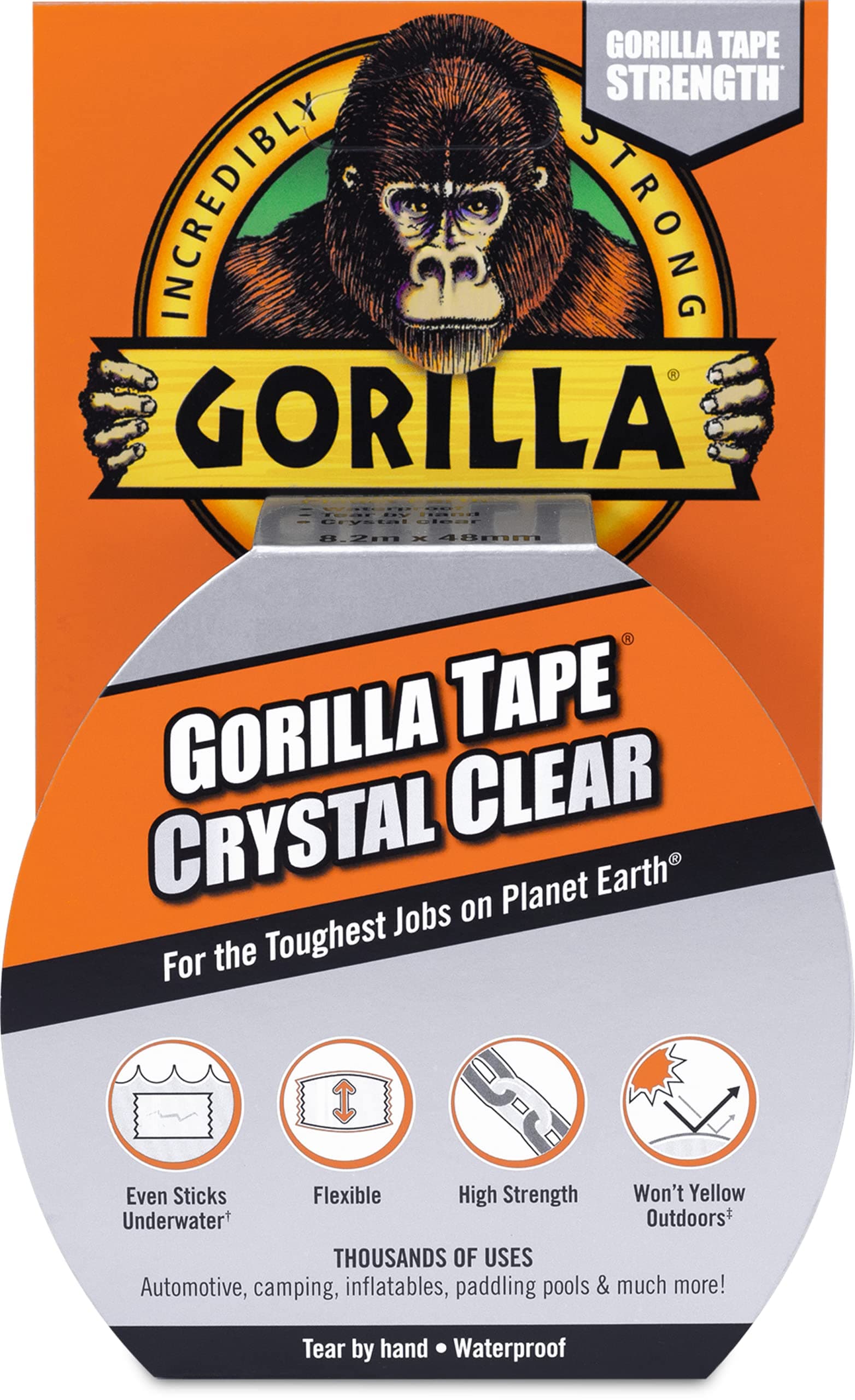 GORILLA CLEAR TAPE 48mm x 8.2 mtr
