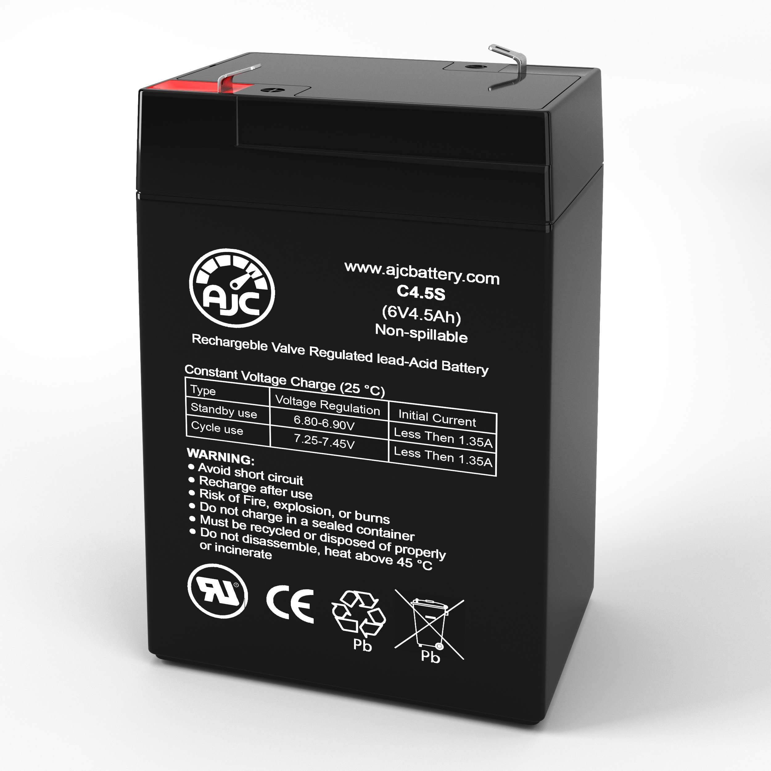AJCBattery Replacement Compatible with Nilfisk-Advance Micromatic 5100 6V 4.5Ah Industrial Battery