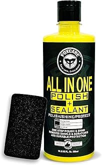Foxcare All in One Polish + Sealant, Multipurpose Car & Bike Polish Also Suitable for Dashboard, Restores Faded Plastic & Fibre - 500ml