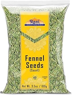 Rani Fennel Seeds (Saunf Sabut) Whole Spice 3.5oz (100g) ~ All Natural | Gluten Friendly | Non-GMO | Kosher | Vegan | Indian Origin