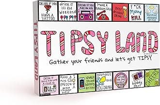 Imagination Gaming Tipsy Land Your New Favorite Party Board Game, 75+ Unique Spaces for Calling Out Friends, Silly Dares & Confessions, Mini Competitions, Includes “Never Have I Ever” Cards
