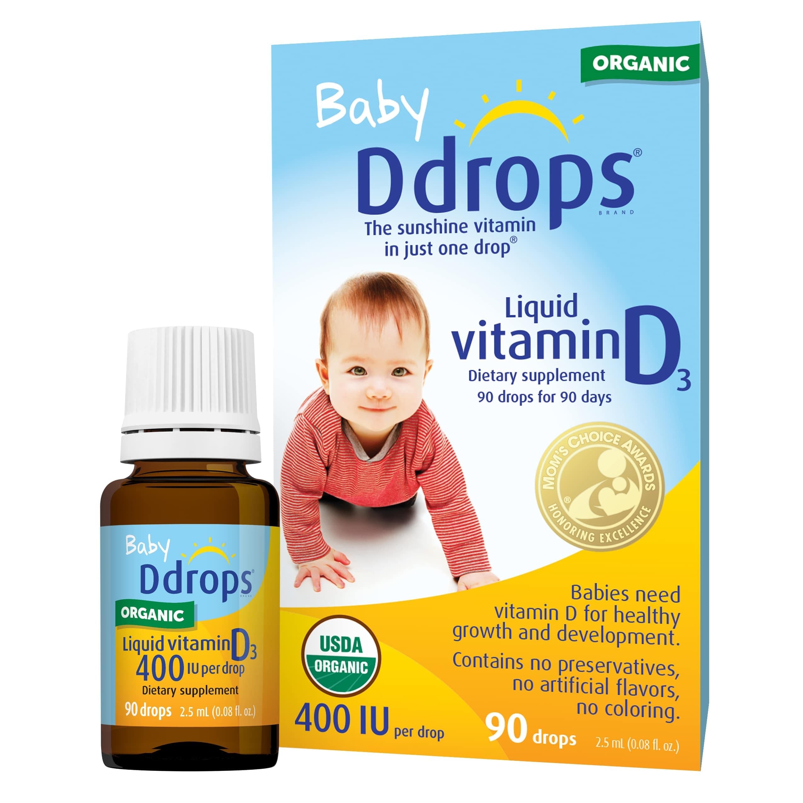 Ddrops Baby 400 IU Drops, 2Count
