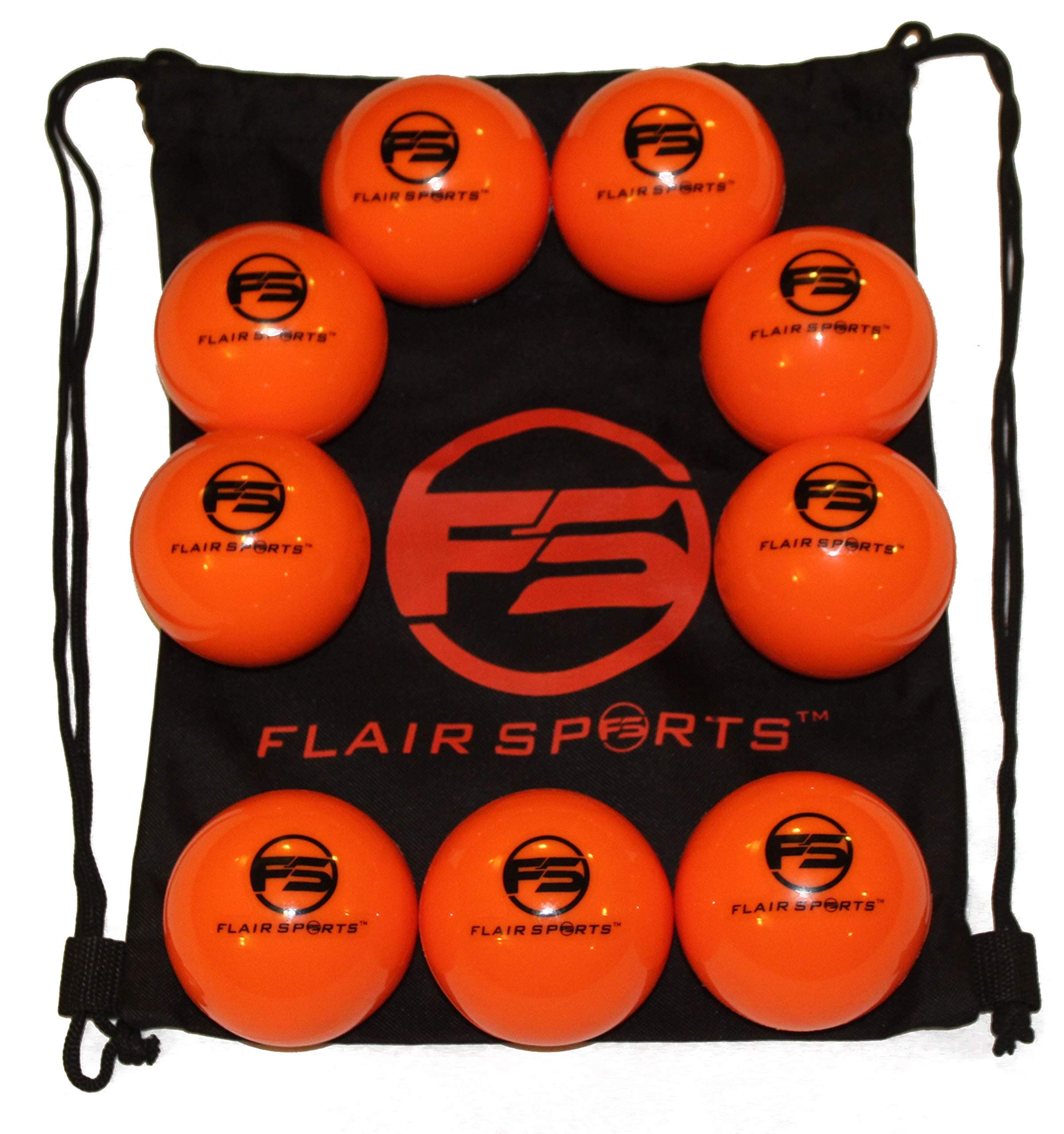 9 Pack Baseball and Softball Weighted Training Heavy Balls for Hitting and Pitching - Improve Power - Bonus Carry Bag Included (16 Ounces and 3” Diameter) - Limited Flight