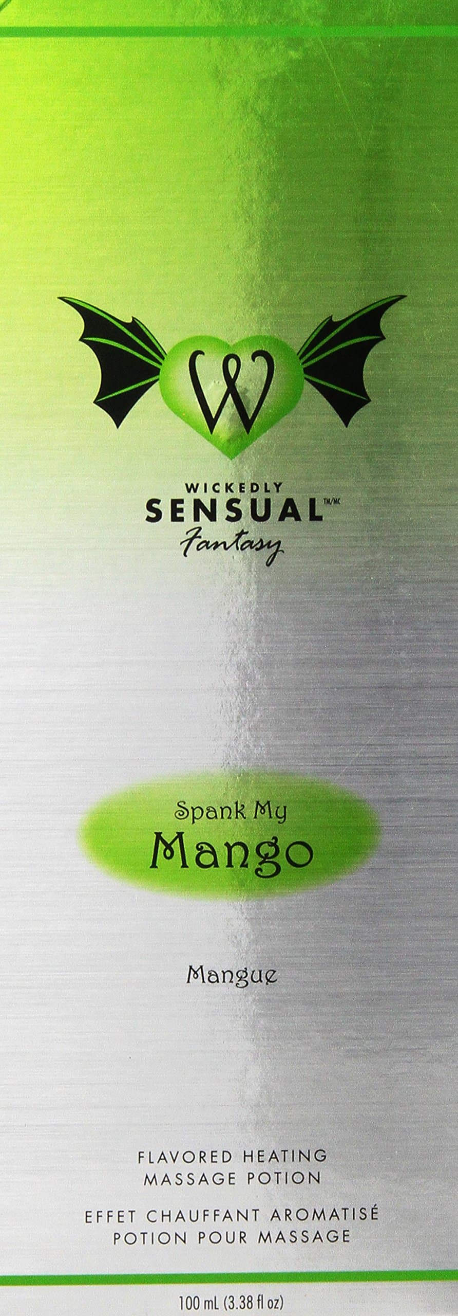 Heating Massage Potion, Spank My Mango, 3.38 Ounce Bottle