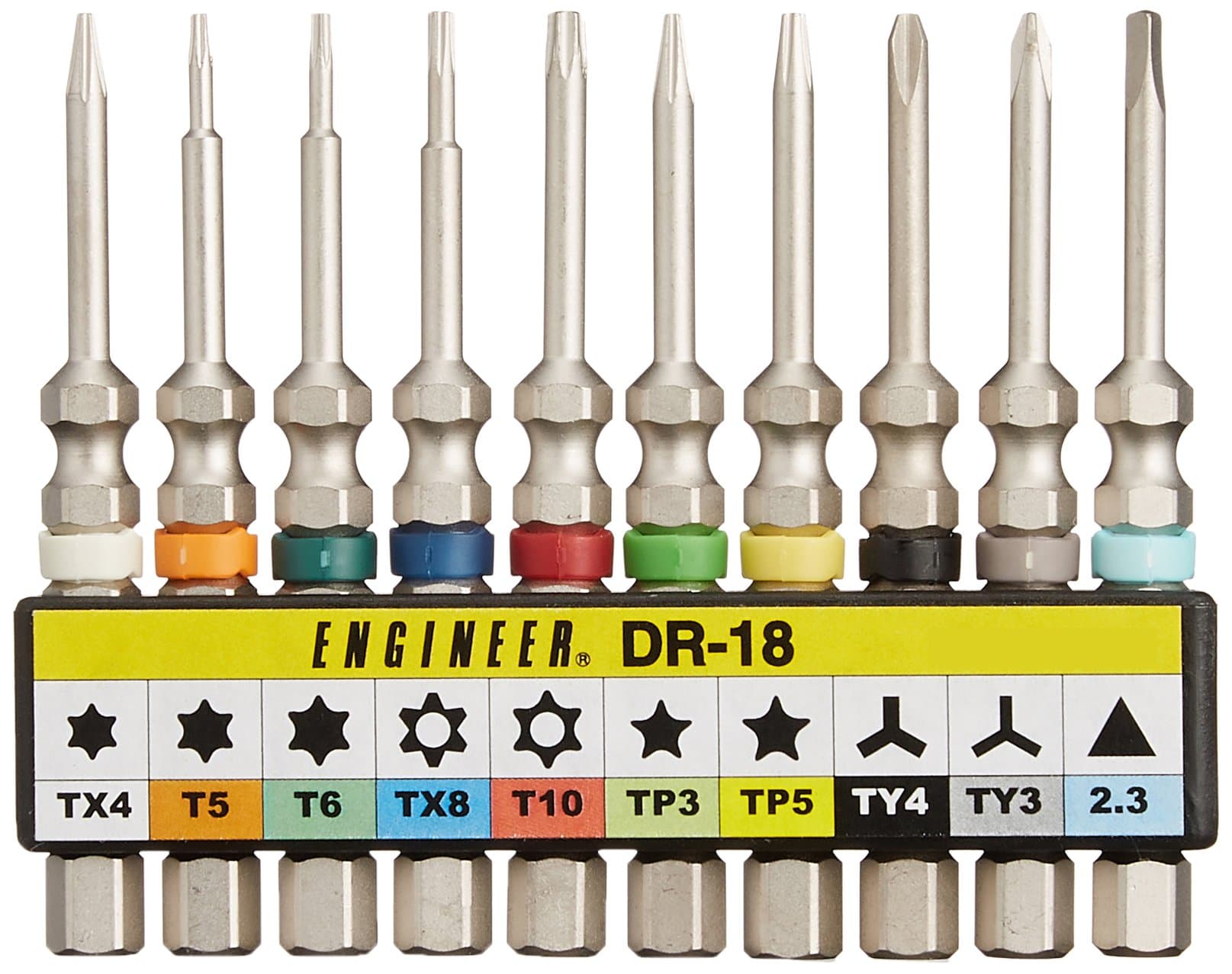 Specialized 10 Piece Bit Set for Mobile Phones, PC, Game Consoles etc (Japanese Quality) Engineer Dr 18 by Engineers