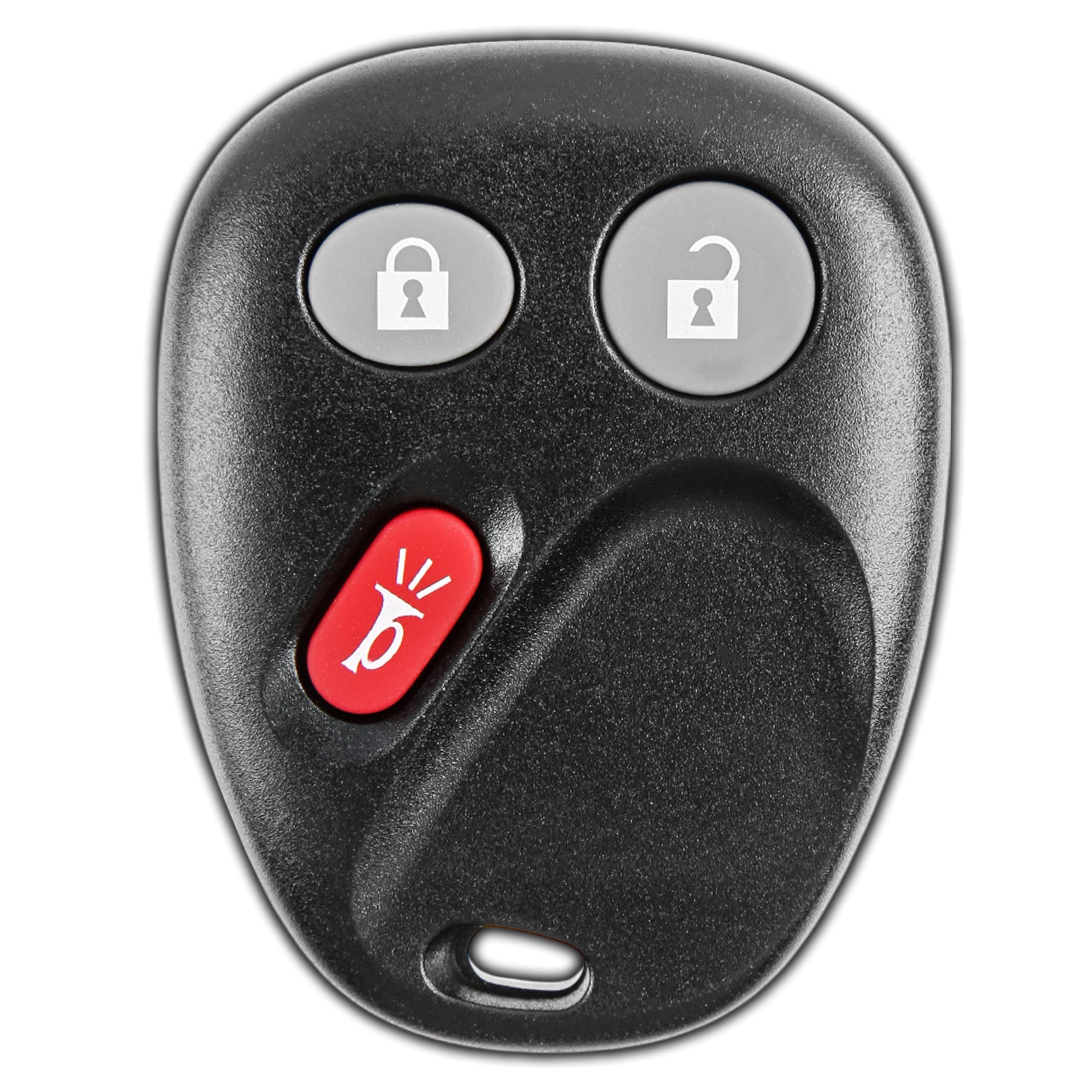 KeylessOption 3-Button Key Fob Replacement for 2003 2004 2005 2006 2007 Chevrolet Chevy Silverado Suburban Tahoe GMC Sierra Yukon Cadillac Escalade Hummer H2 Keyless Remote Control, LHJ011