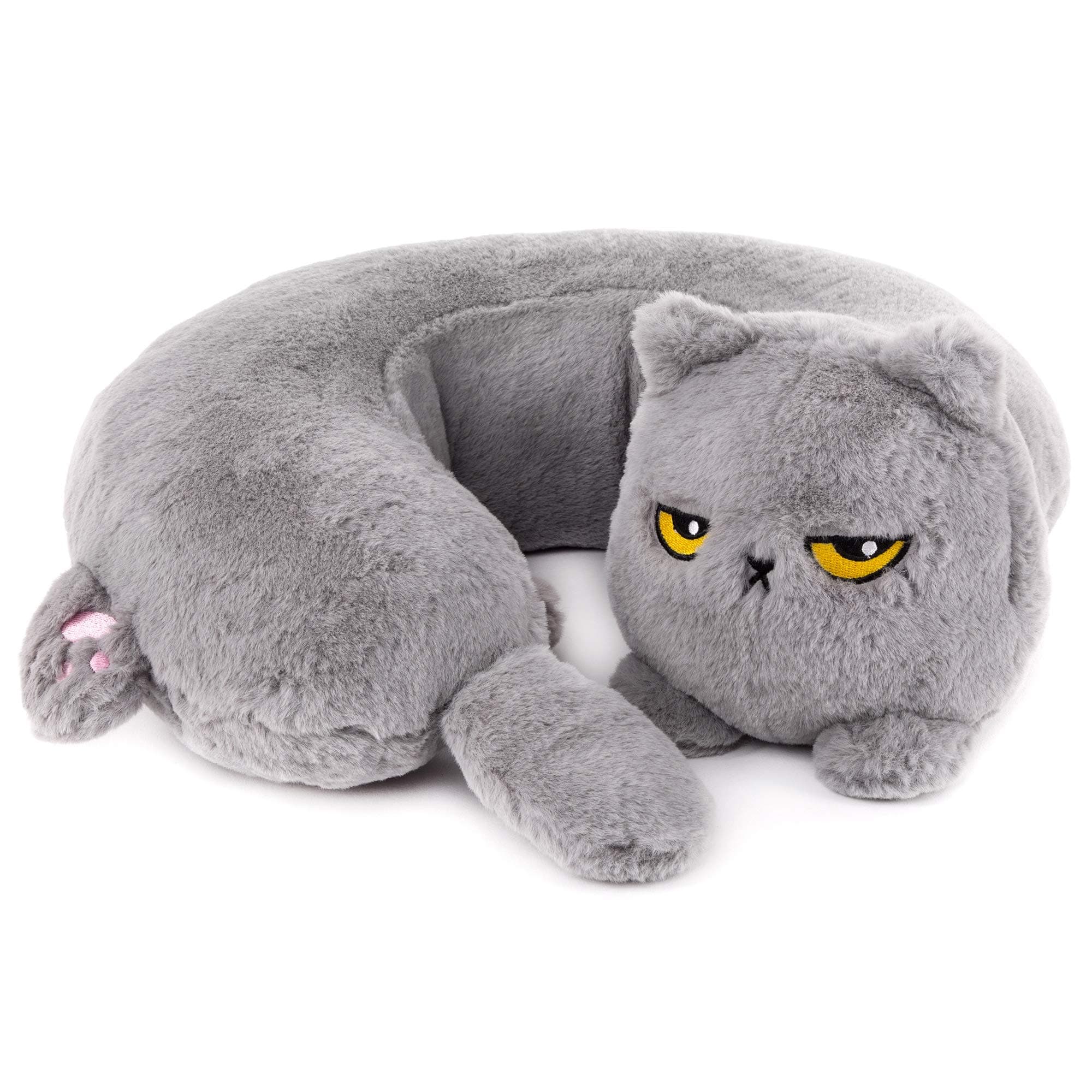 Smoko Heated Grumpy Cat Neck Pillow | Traveling