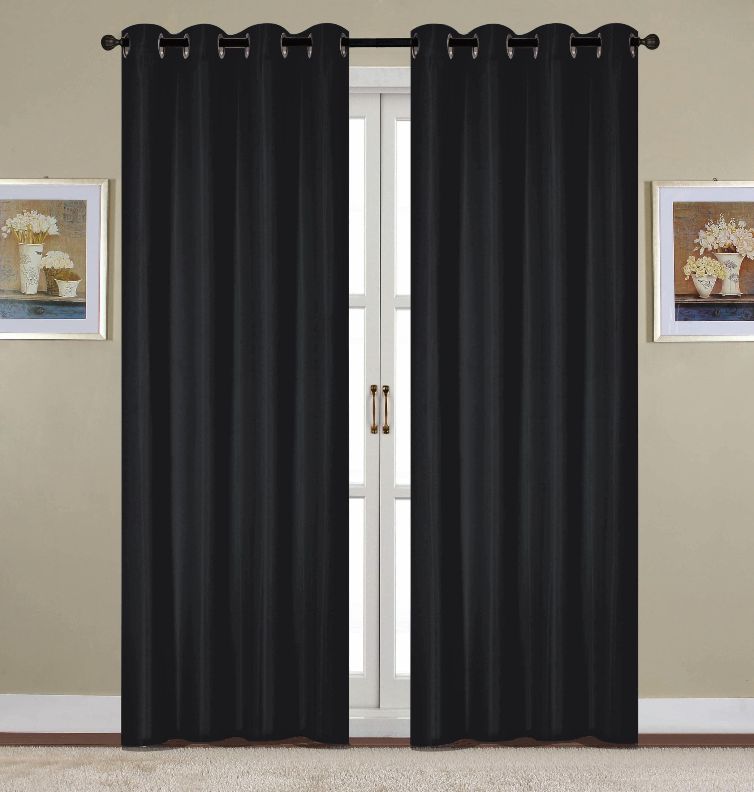 RT Designers CollectionKennedy Grommet Panel 90" Black