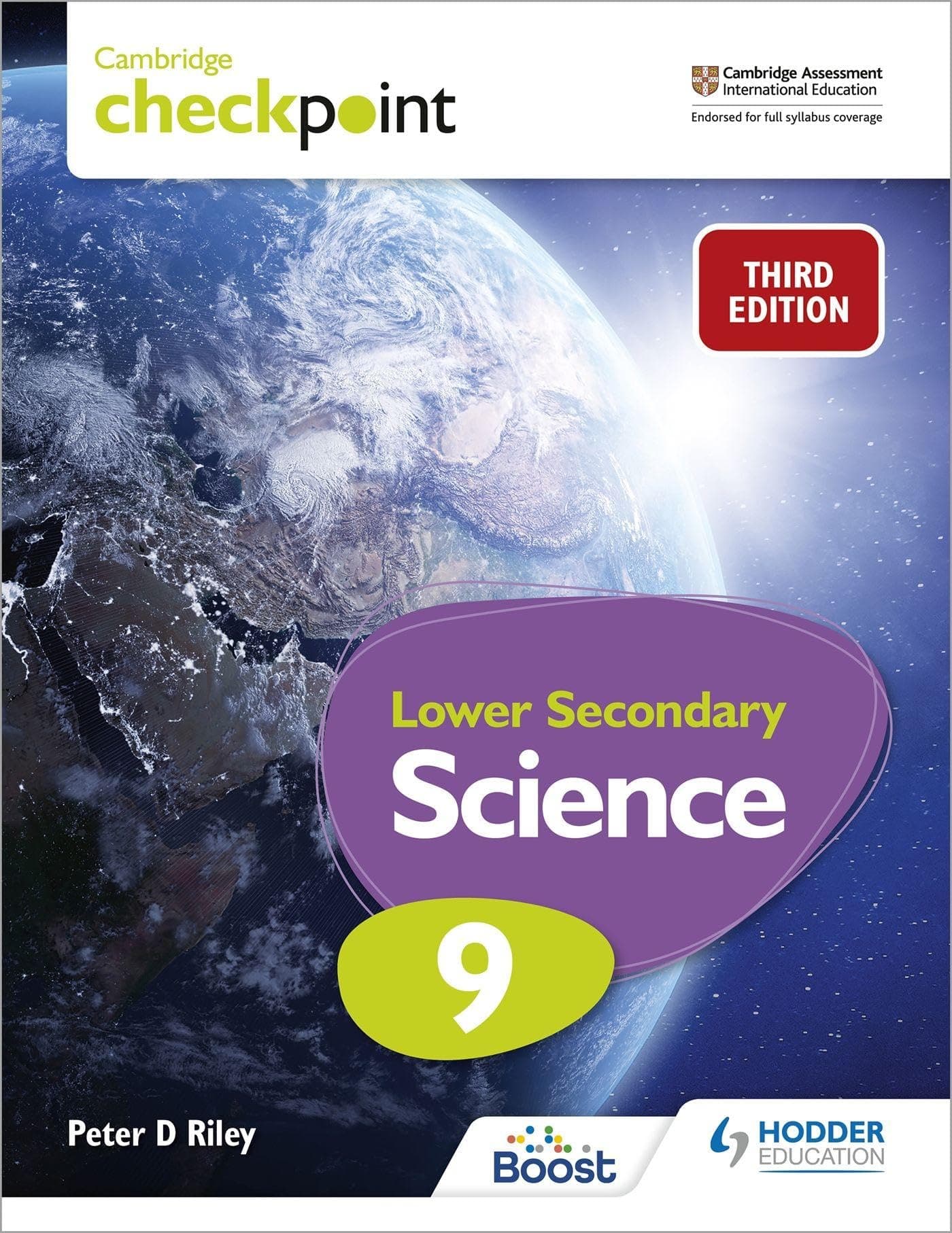 Hodder Education Cambridge Checkpoint Lower Secondary Science Student's Book 9: Third Edition
