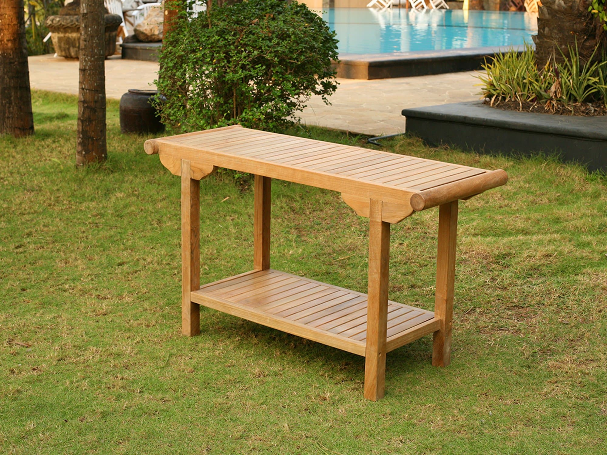 Tortuga Outdoor Indonesian Teak Console Table