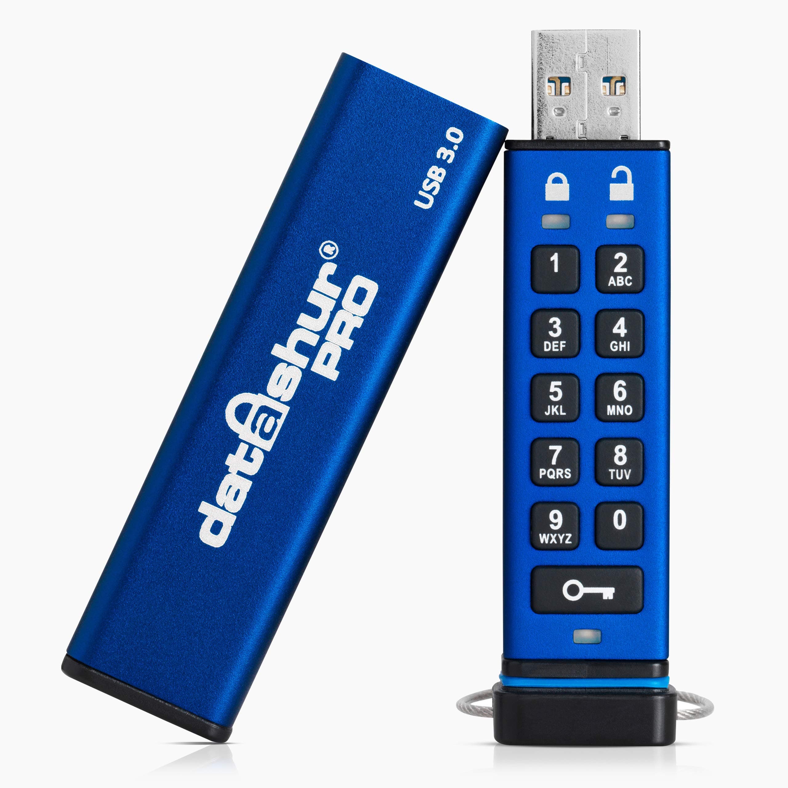 iStorage datAshur PRO 4 GB | Encrypted USB Memory Stick | FIPS 140-2 Level 3 Certified | Password Protected | Dust/Water Resistant