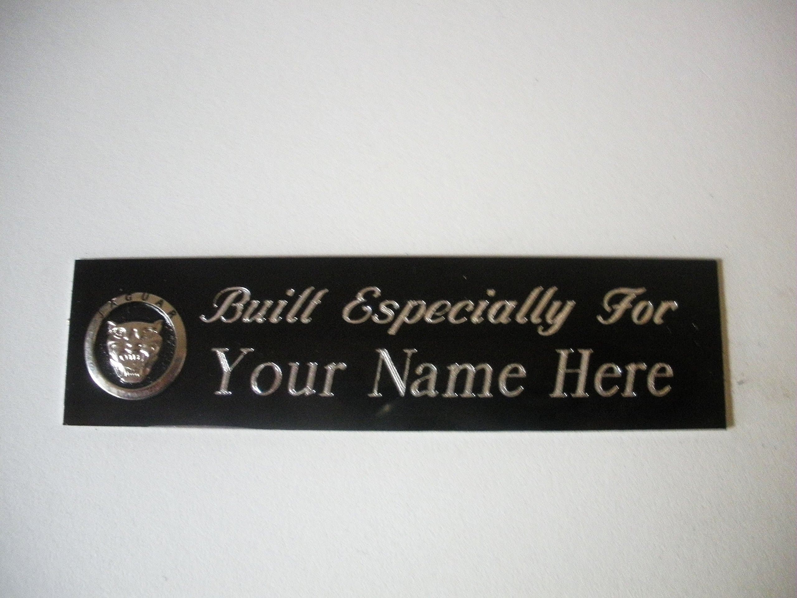 Jaguar Personalized Engraved Dashboard Nameplate