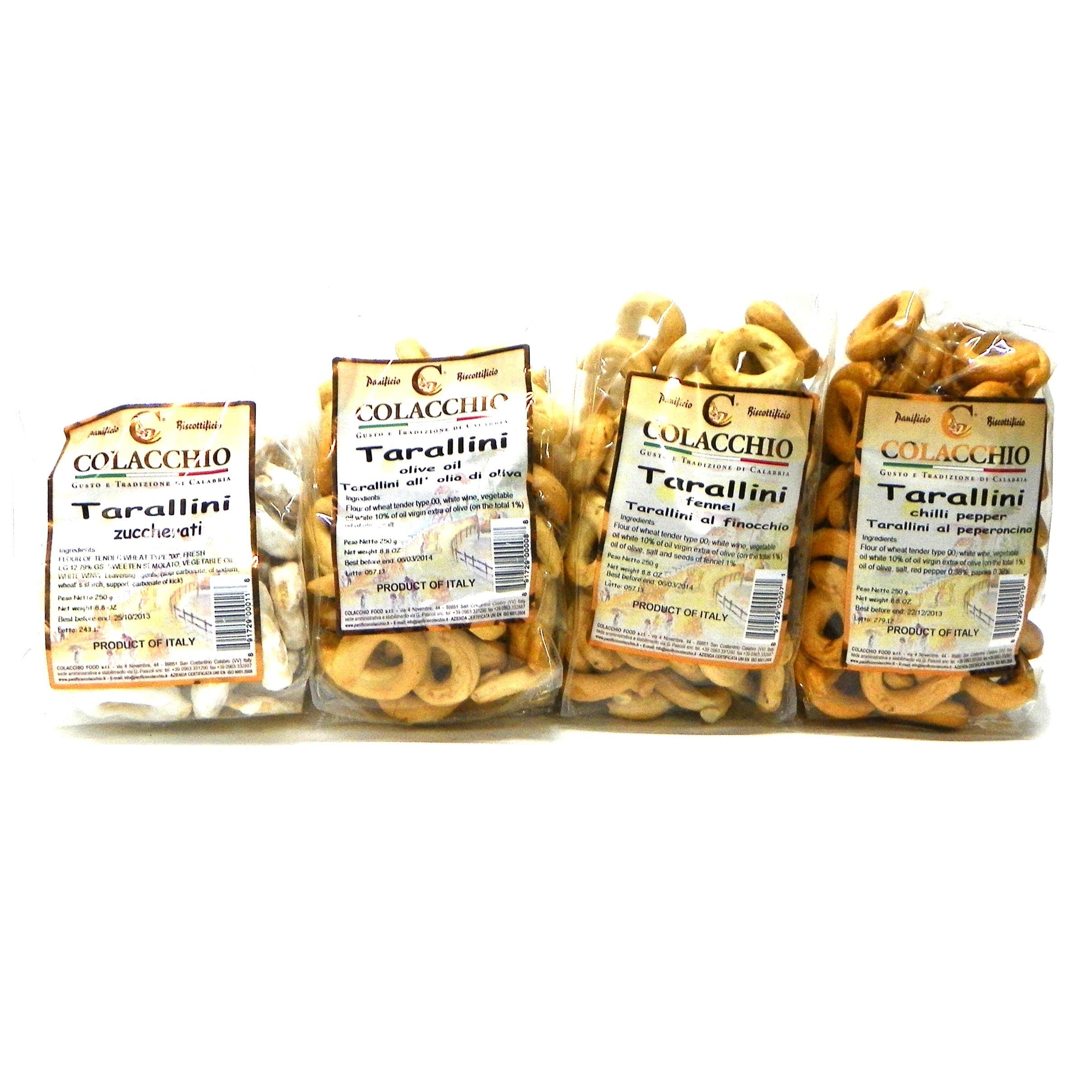 Panificio Colacchio Tarallini Mixed Four Pack, 8.8 oz each