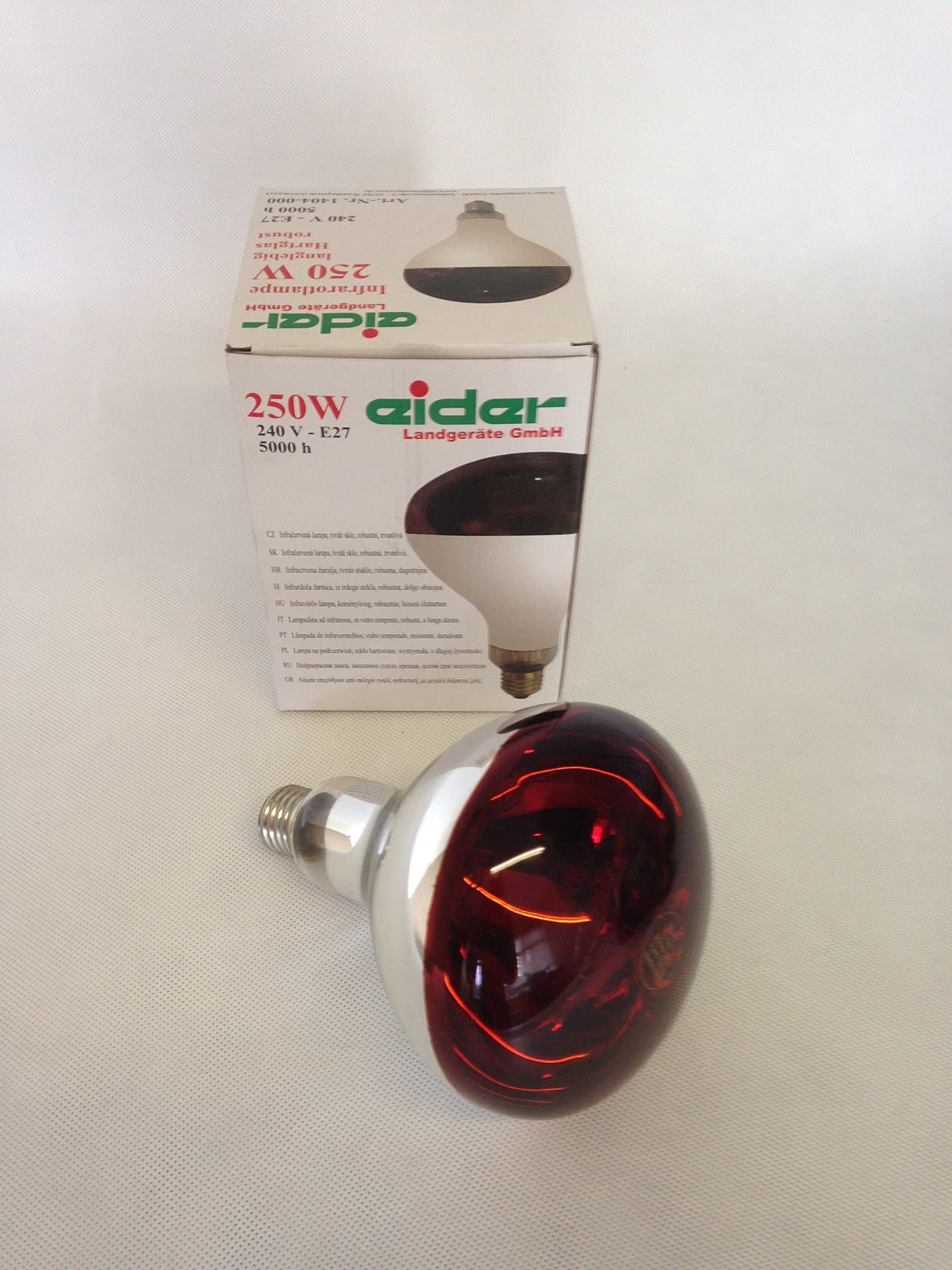 – Heat Lamp Bulb 250 watt