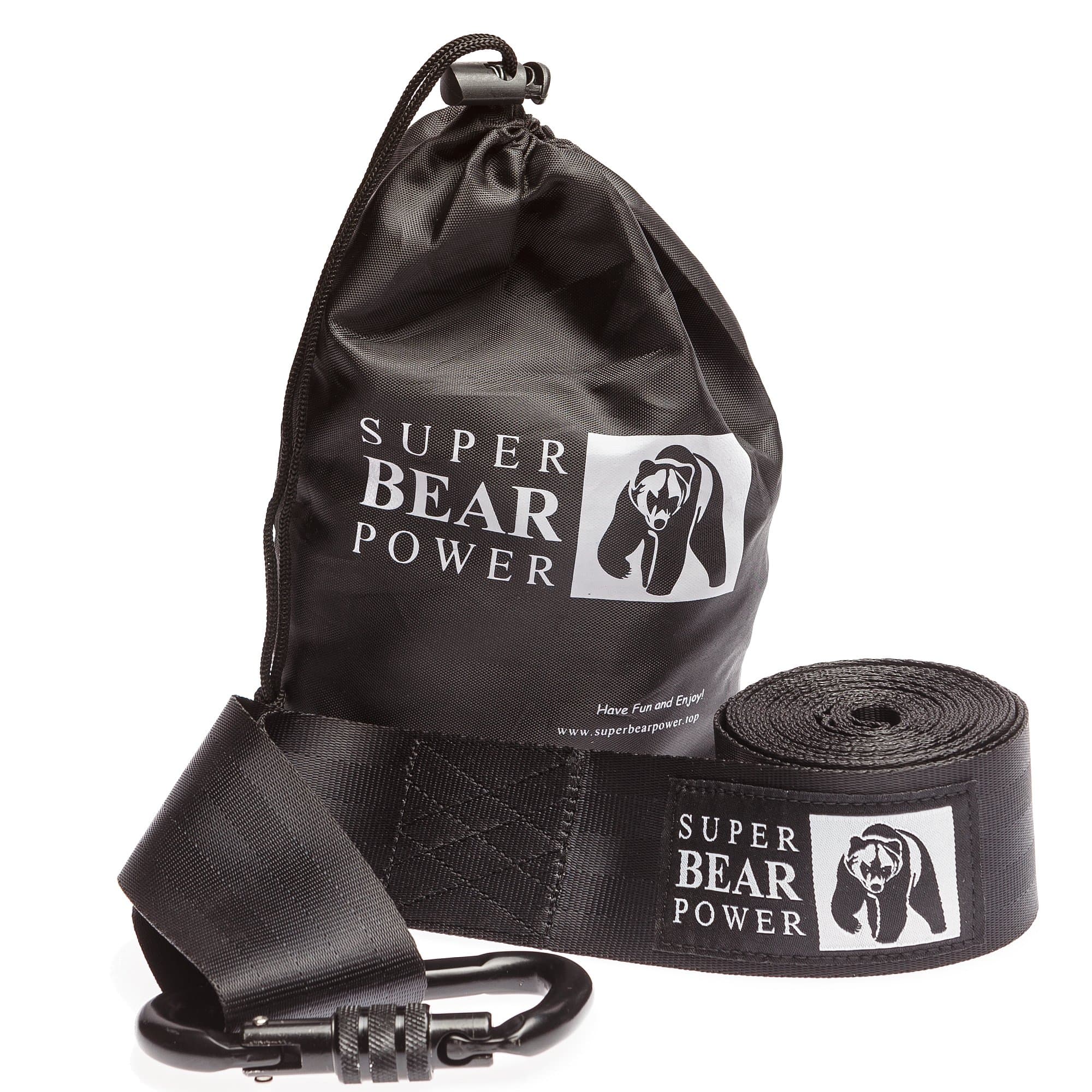 Swing Strap 11 Ft Single for Tree Super Long Hanging Kit Strap With Extra Strong Safer Lock Snap Carabiner Perfect For Tire and Disc Swings & Hammocks, Holds Up 1000 lbs + Carry Bag , Easy Installatio