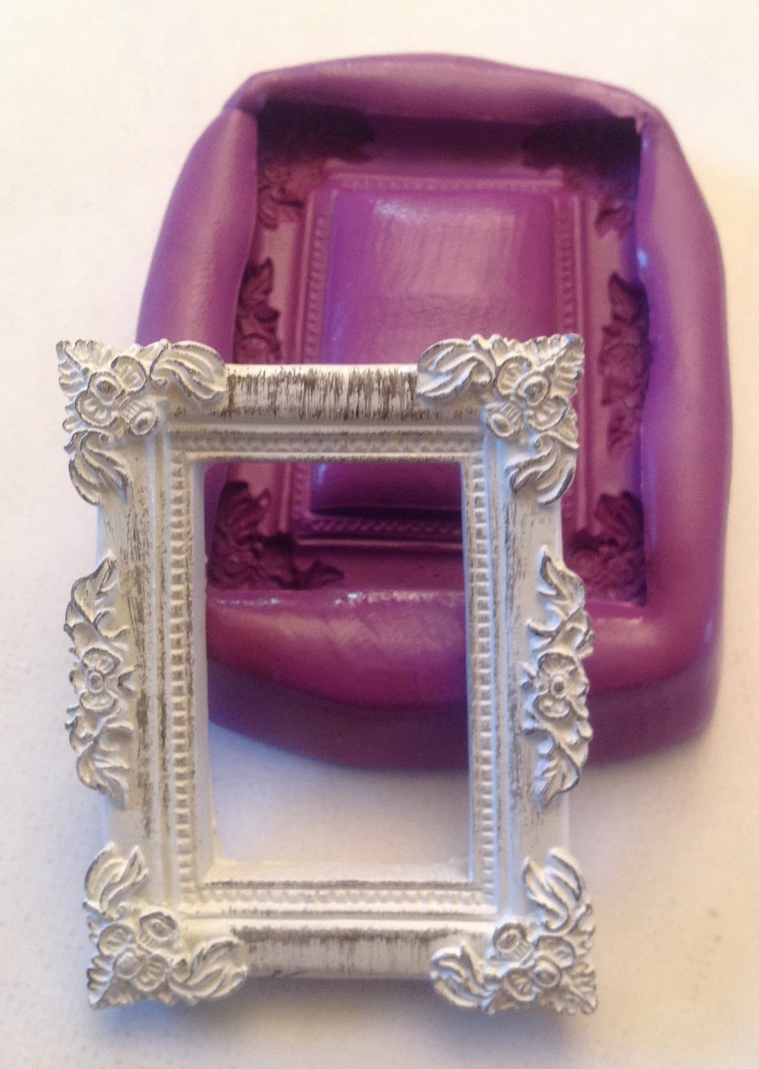 Frame silicone mould vintage shabby chic