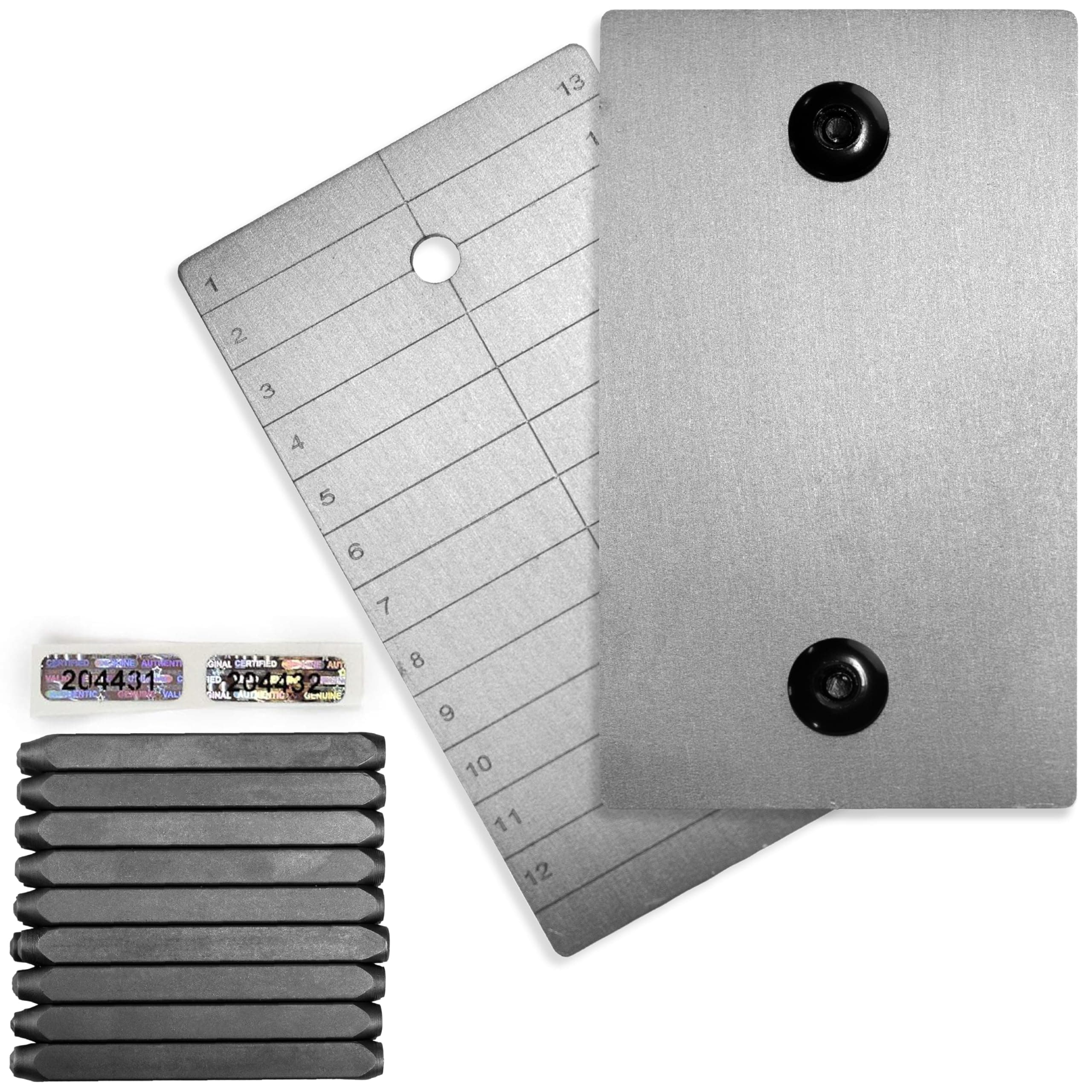 ColdTi: Cryptocurrency Seed Storage Wallet with Punch Set and Unique Anti-Tamper Seals for Subtle Cold Storage