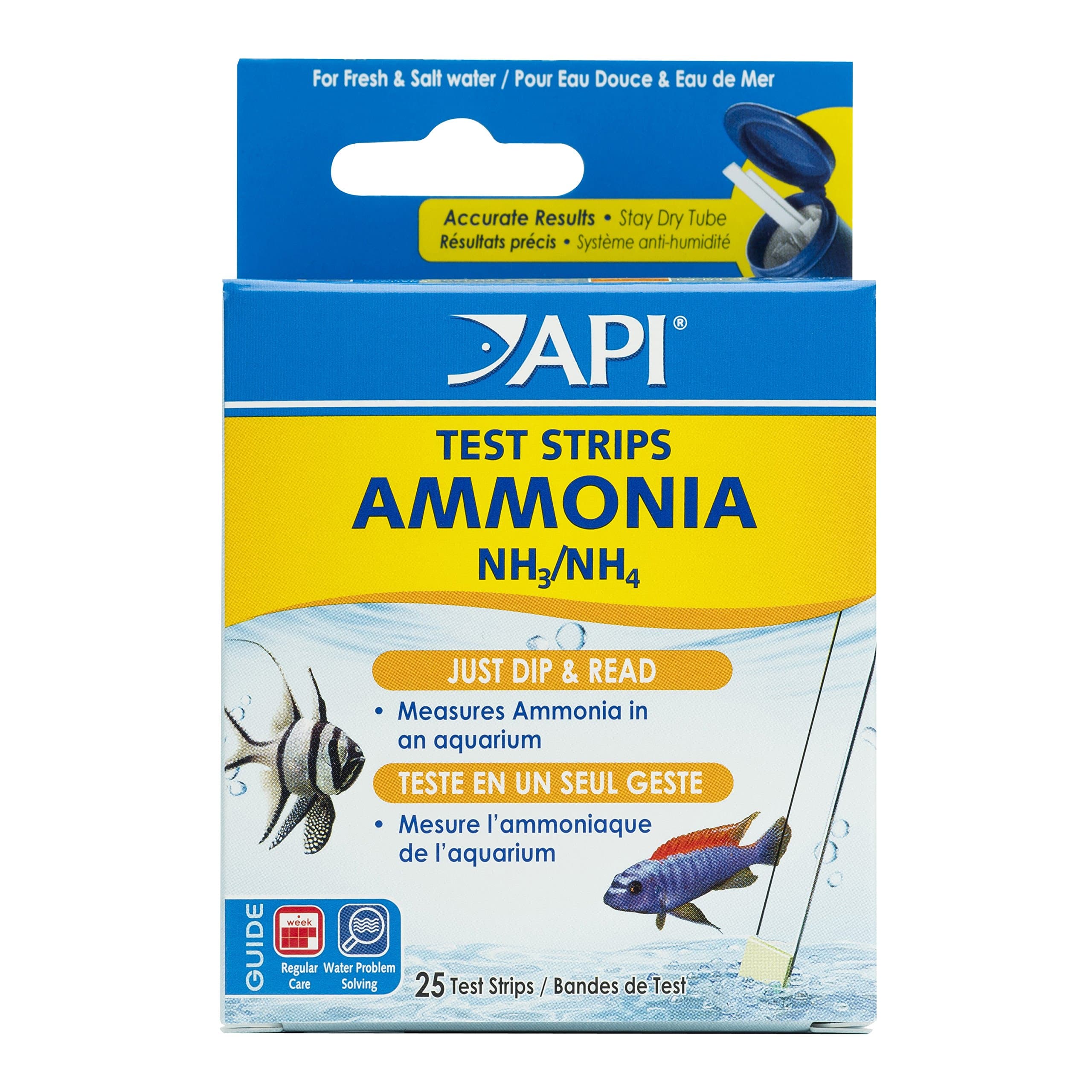API Ammonia NH3 NH4 Test Strips 25 Count