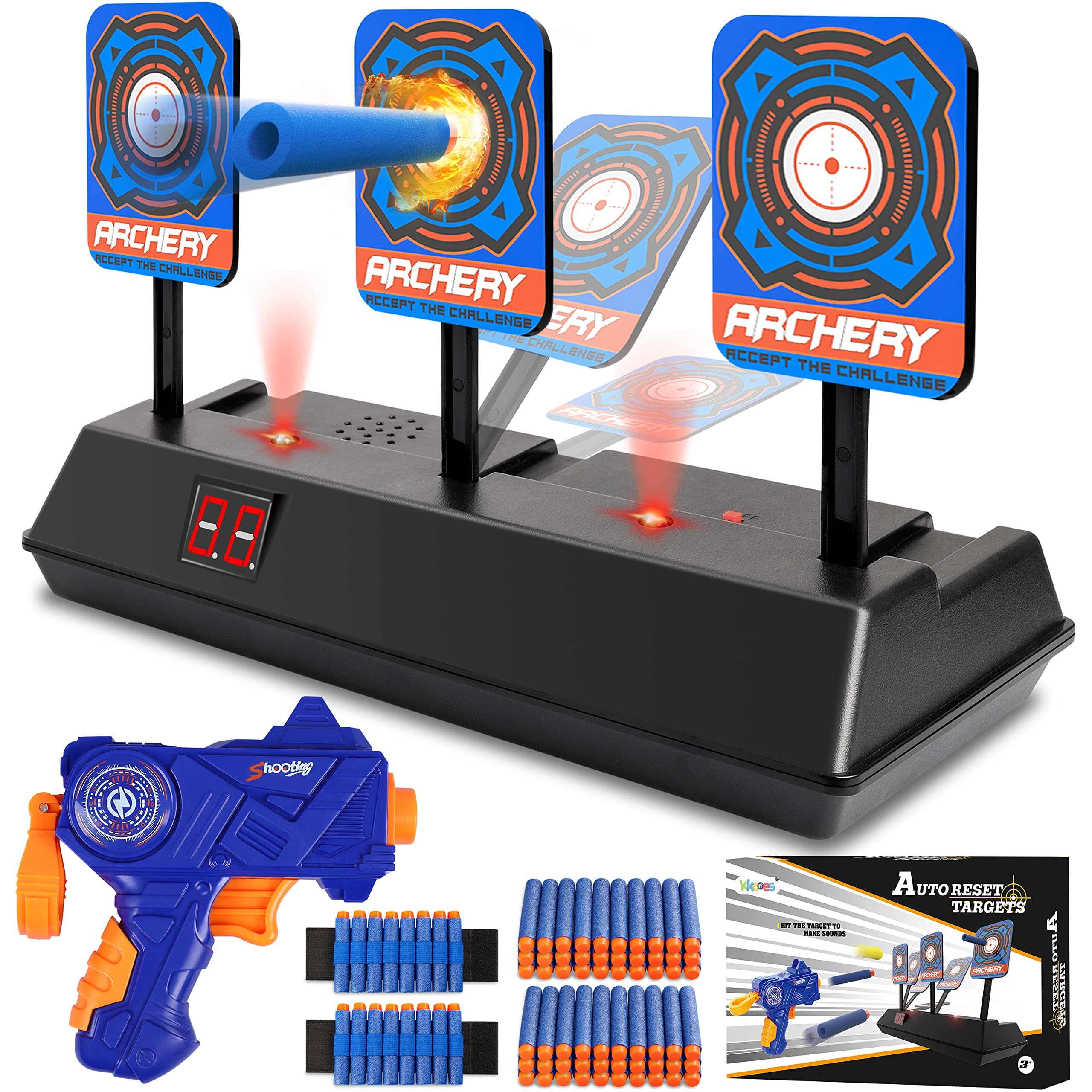 Electric Scoring Auto Reset Shooting Digital Target for Nerf Guns Shooting Target