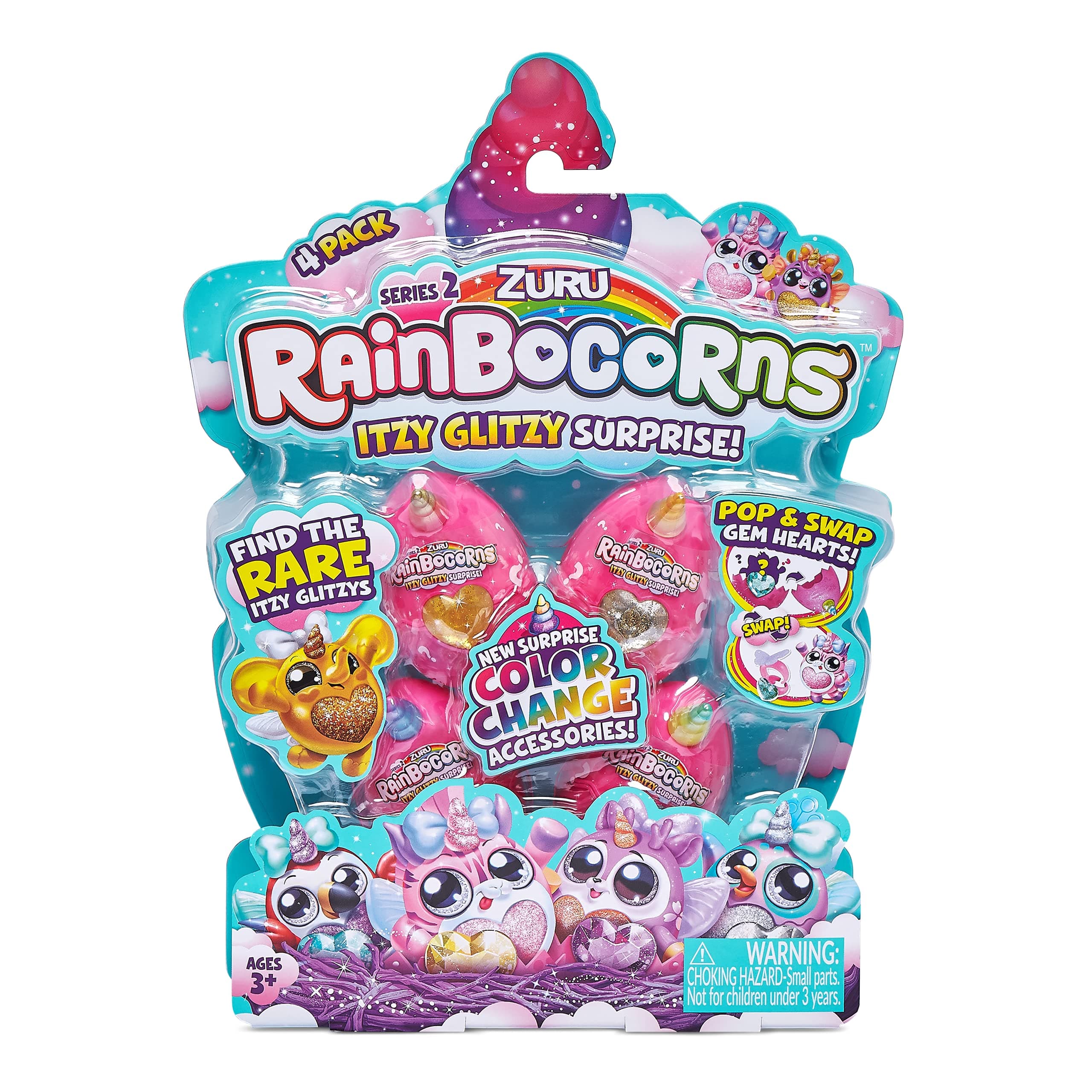 Rainbocorns - Itzy Glitzy Surprise Series 1 - 4 Pack