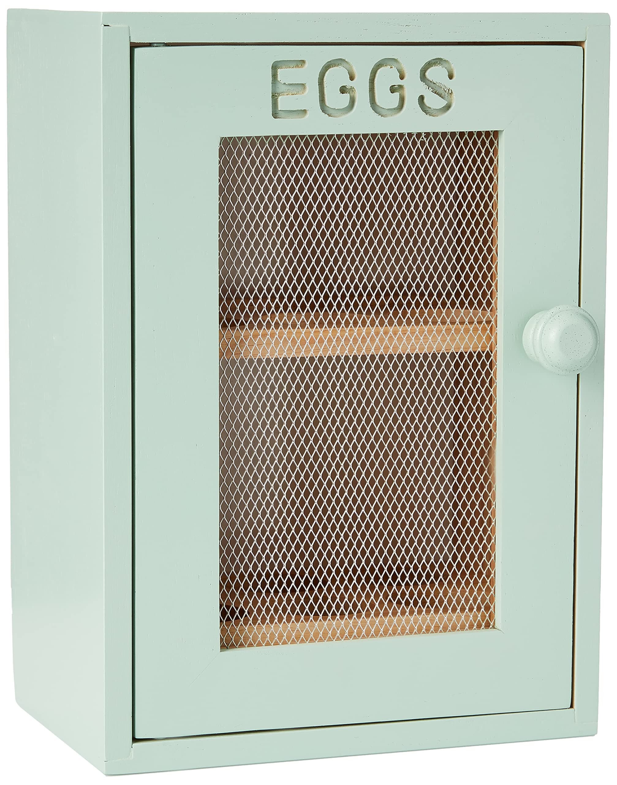 APOLLO Wood Egg Cabinet, Mint/Green