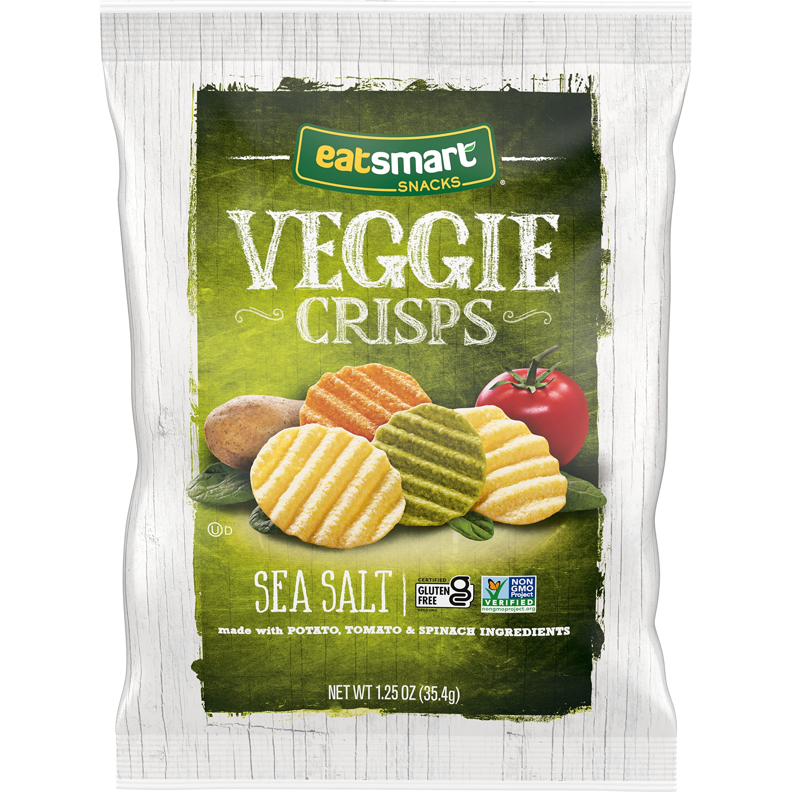 Veggie Crisps with Sea Salt, 1.25 Oz (Pack of 8)
