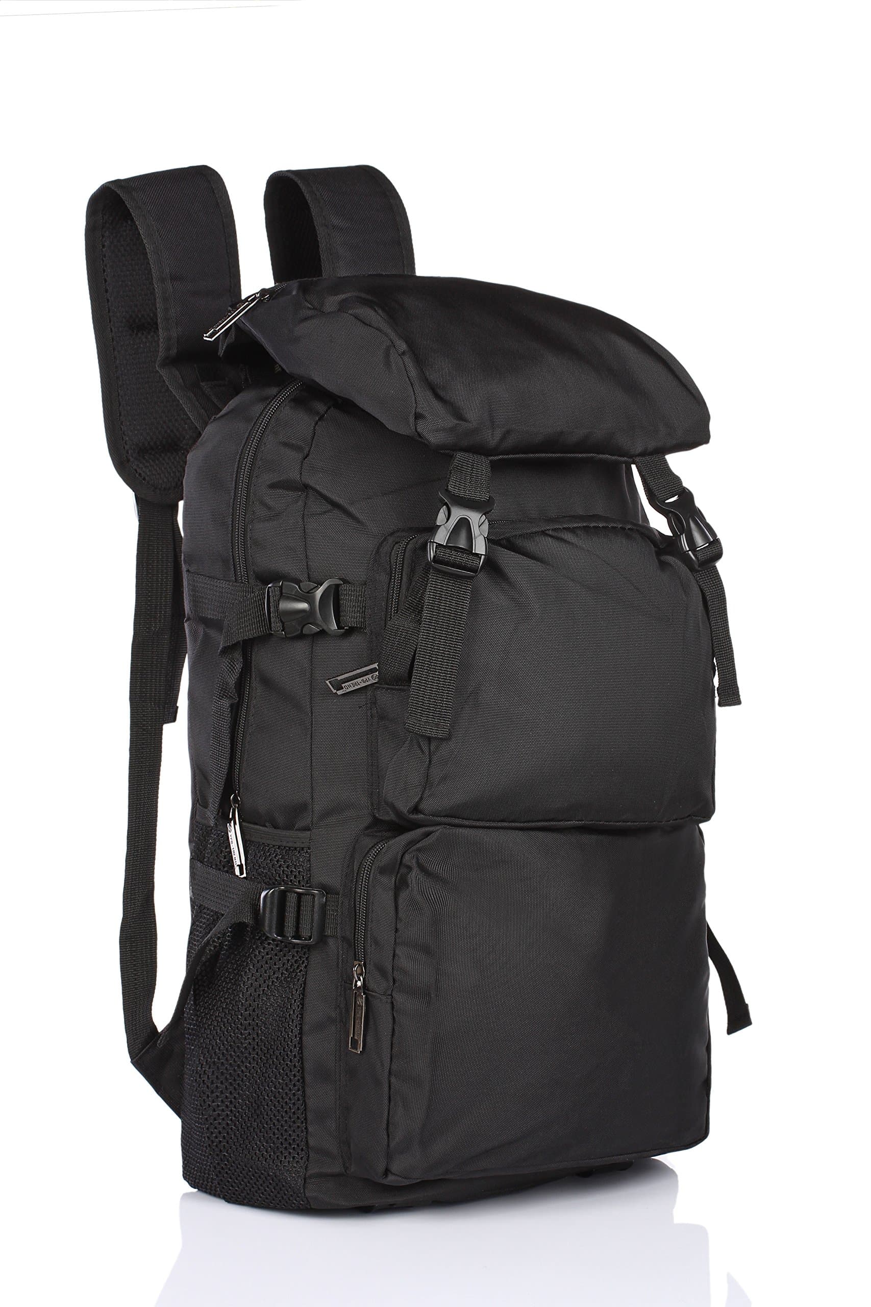 Classic Medium Size Outdoors Backpack-Black