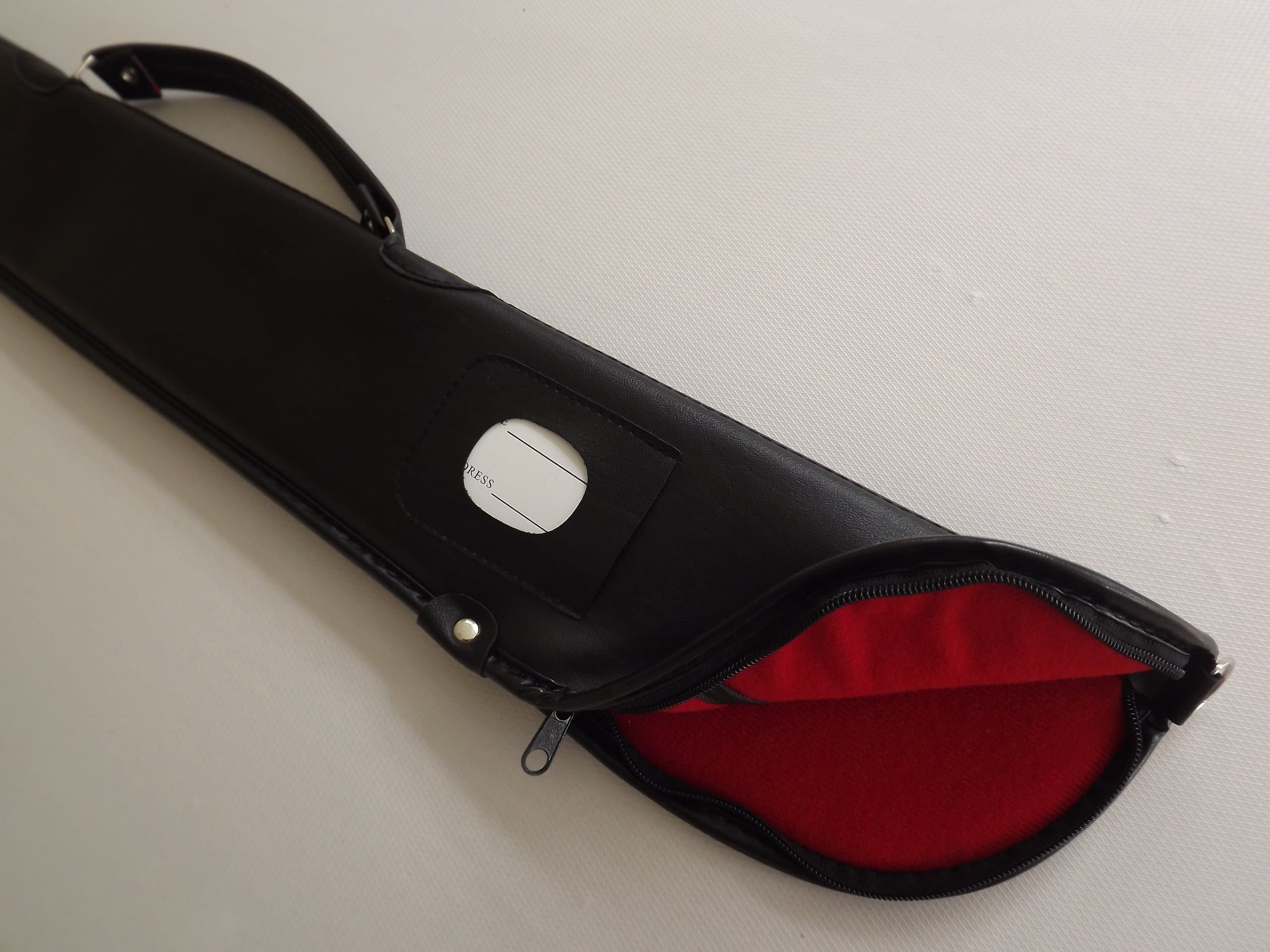 307> Soft Black Case For 2 Piece Snooker Pool Cue