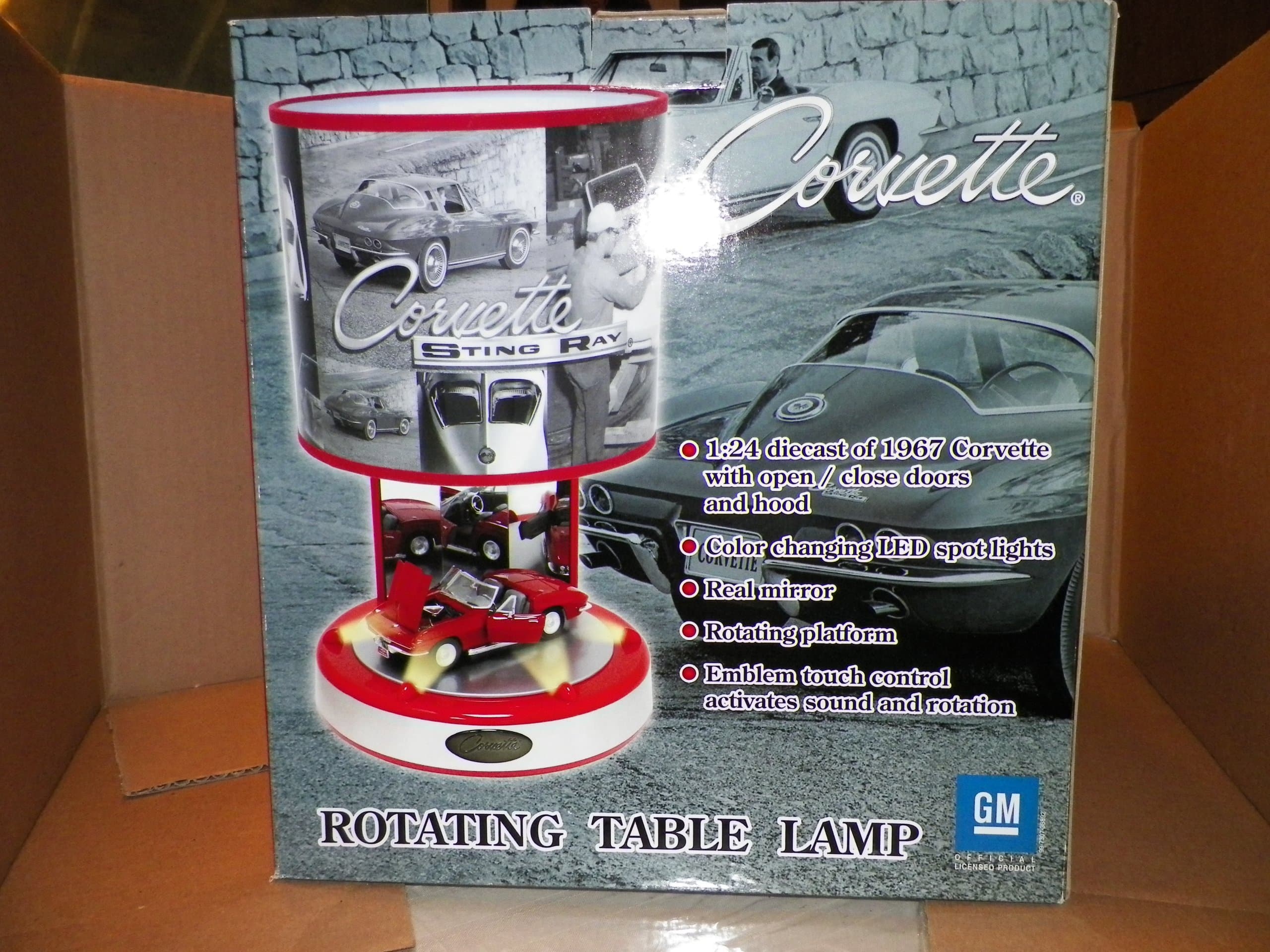 Corvette Rotating Table Lamp