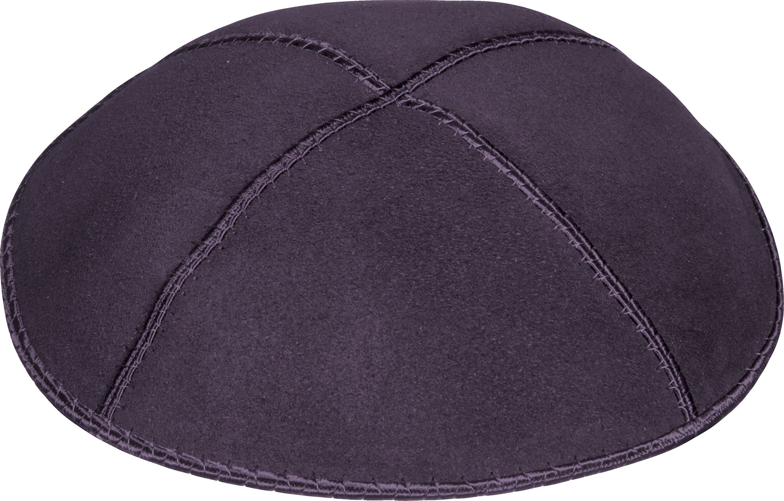 Rimmon JudaicaPlain Genuine Suede Kippah with 4 Sections