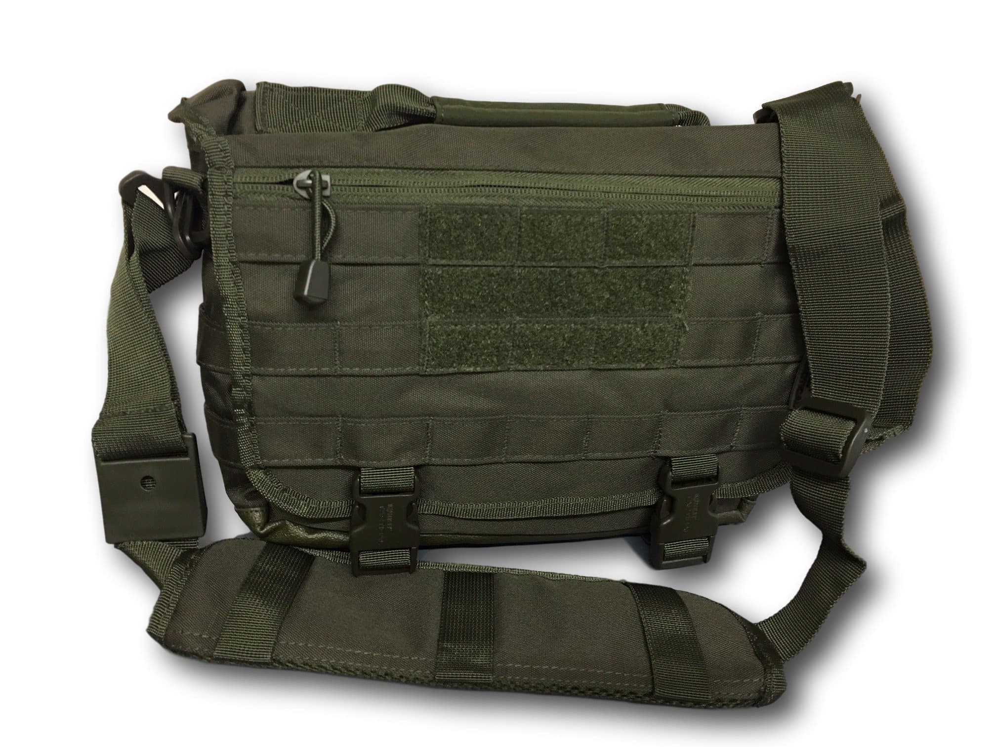 Military Style Molle Shoulder Bag,Cmouflage and plain options, notepad, ipad, 12inch laptop bag (OLIVE)