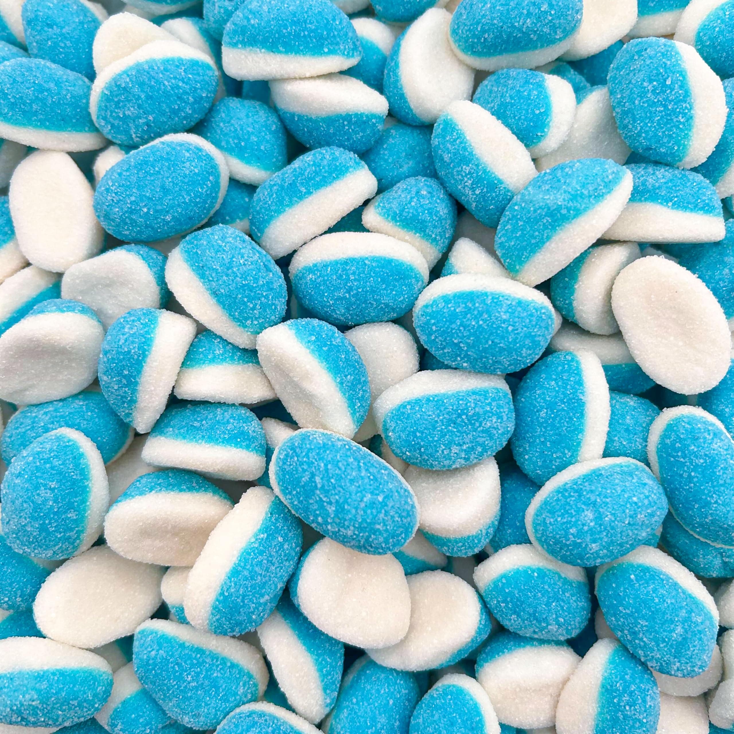 Blue Raspberry Puffs Gummy Candy | 1 Pound Bag | Blue Candy for Baby Shower Favors & Gender Reveal Parties | Fluffy Gummies for Goodie Bags & Cake Decorating