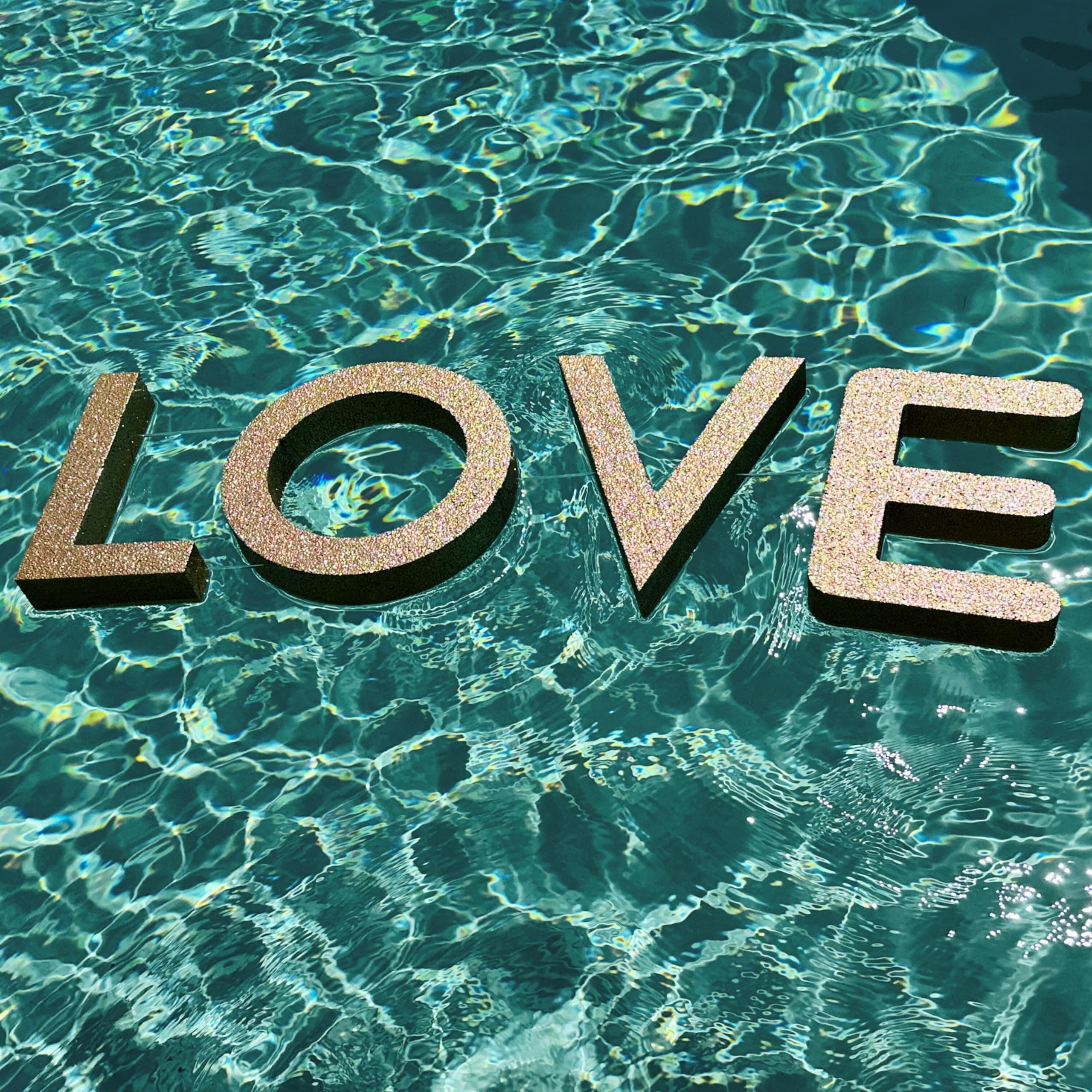 Floating Foam Letters for Pool | Custom Cut Sign by Panhandle Mercantile | 12 Inch Tall Foam Letter Name Sign | 3D Sign | Custom Name Sign | 1" thick Foam Sign