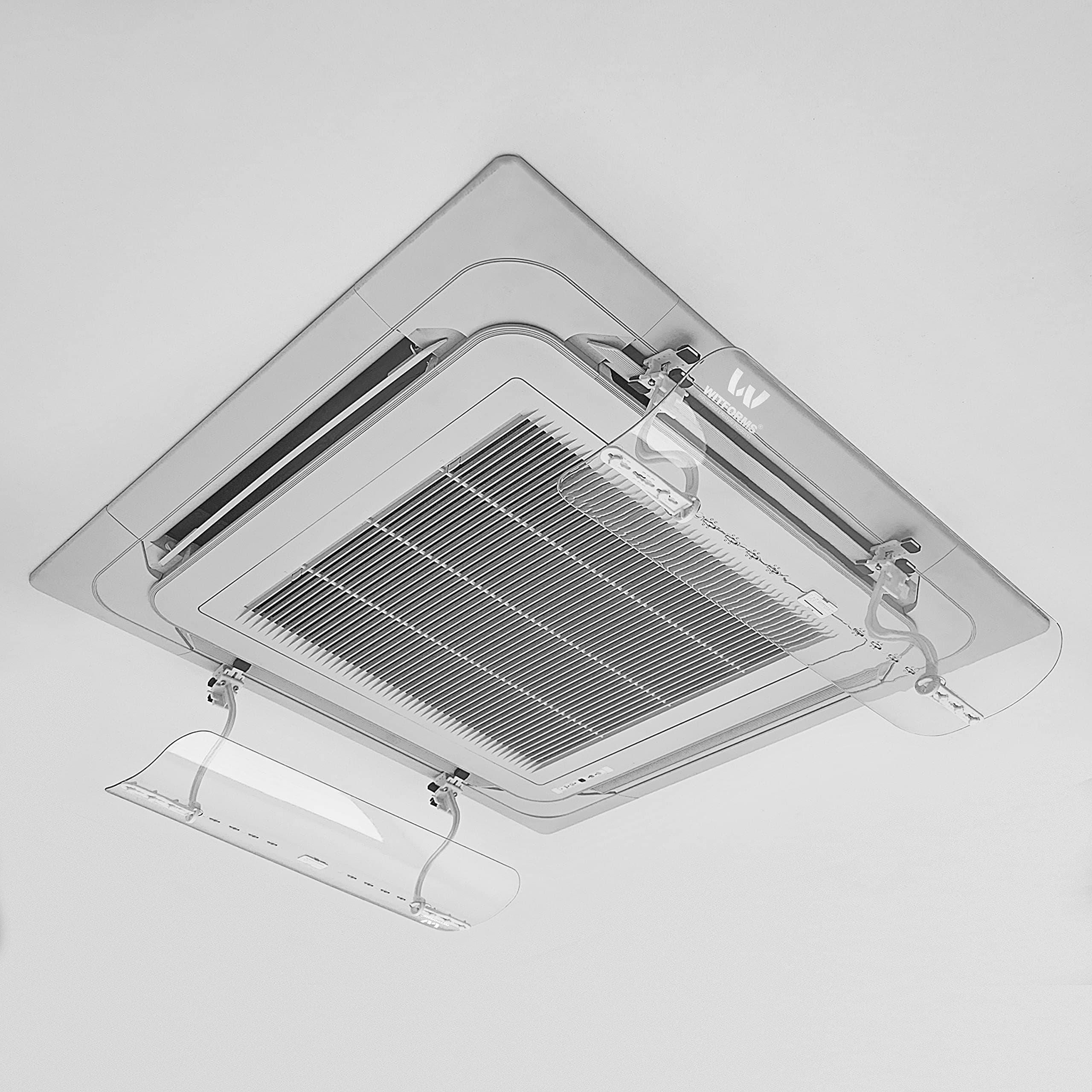 – WITFORMS/Cassette - Adjustable AC air Deflector Suitable for Cassette air conditioner's outlets. Enhance Cooling and Heating Circulation, Transparent