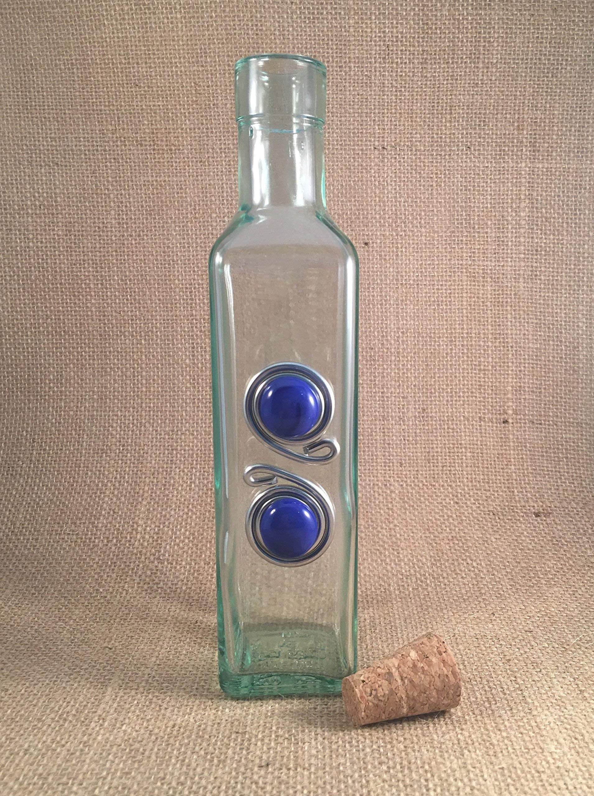 Beaded Oil and Vinegar Bottle