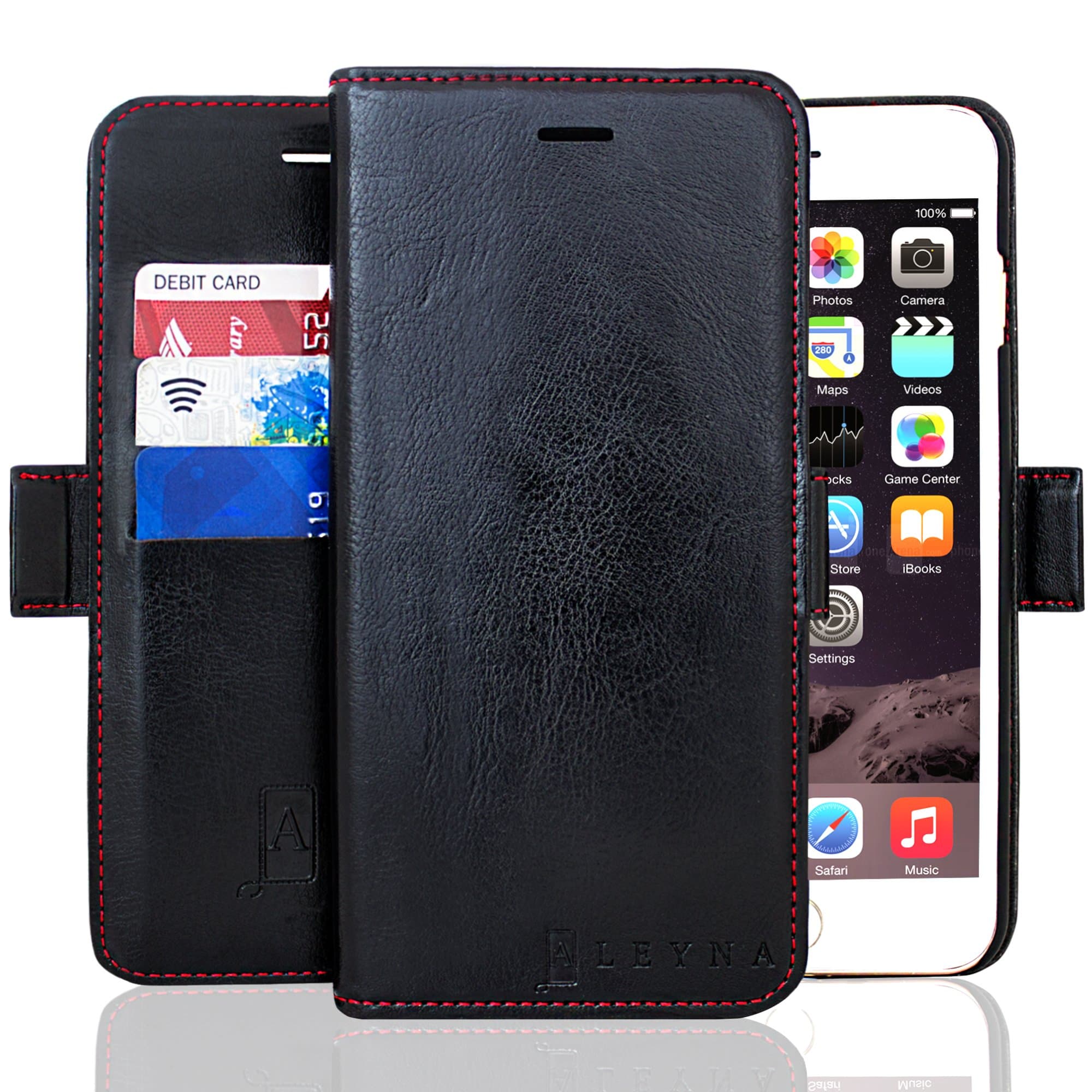 Apple iPhone 7 Plus Genuine Leather Wallet Case