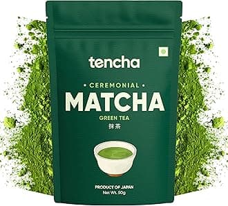 Ceremonial Matcha | Japanese Matcha Green Tea Powder | Sourced from Shizouka, Japan | Vegan | No Artificial Sweeteners | 50 GM, Pack of 1