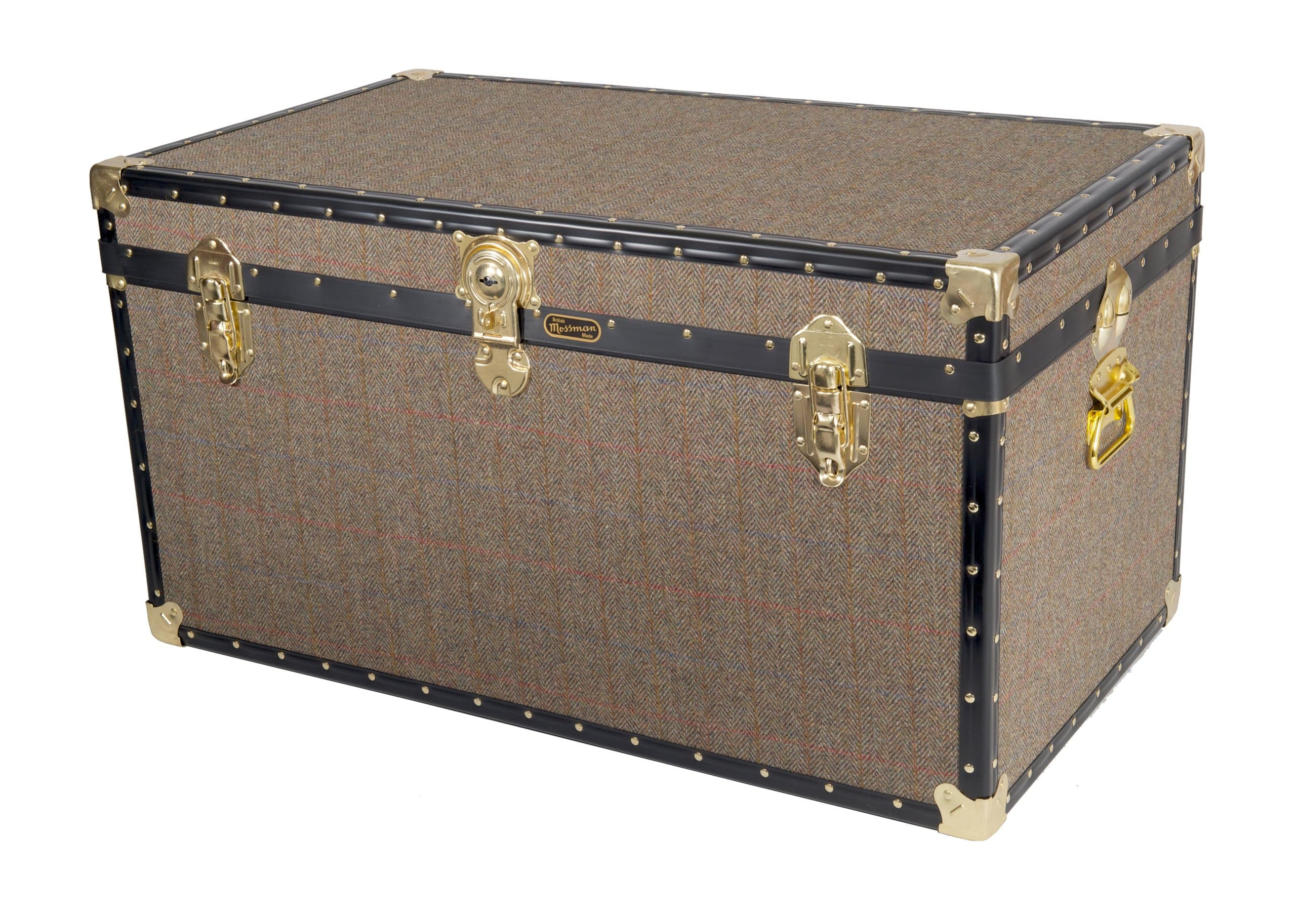 Mossman ORIGINAL British Made Exclusive HARRIS TWEED Range Storage Boxes Cases Trunks Chest Various sizes (Cabin)